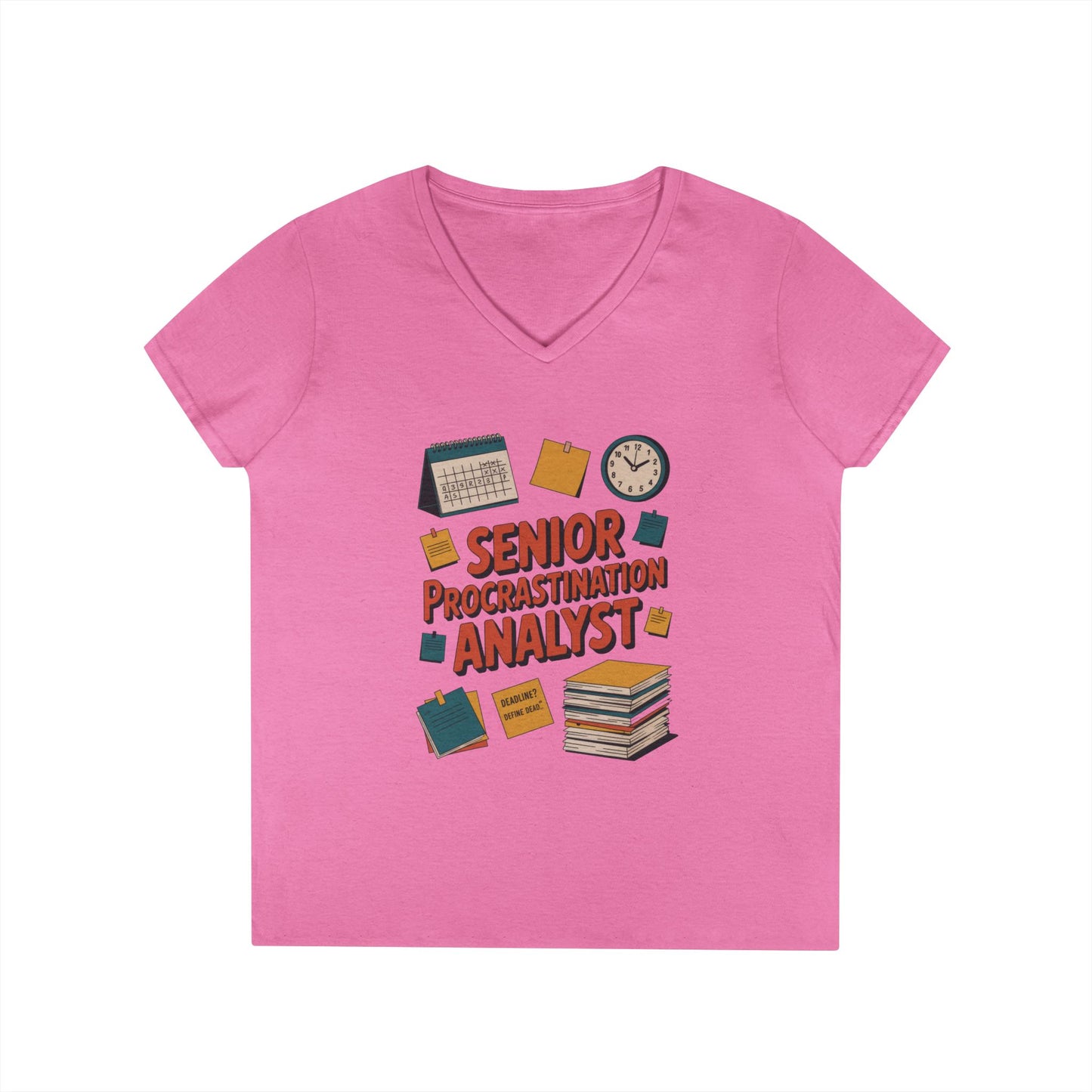Senior Procrastination Analyst T-Shirt, Fun Gift for Students, Teachers, Graduates, Back to School, Relaxed Vibes, Office Humor Apparel