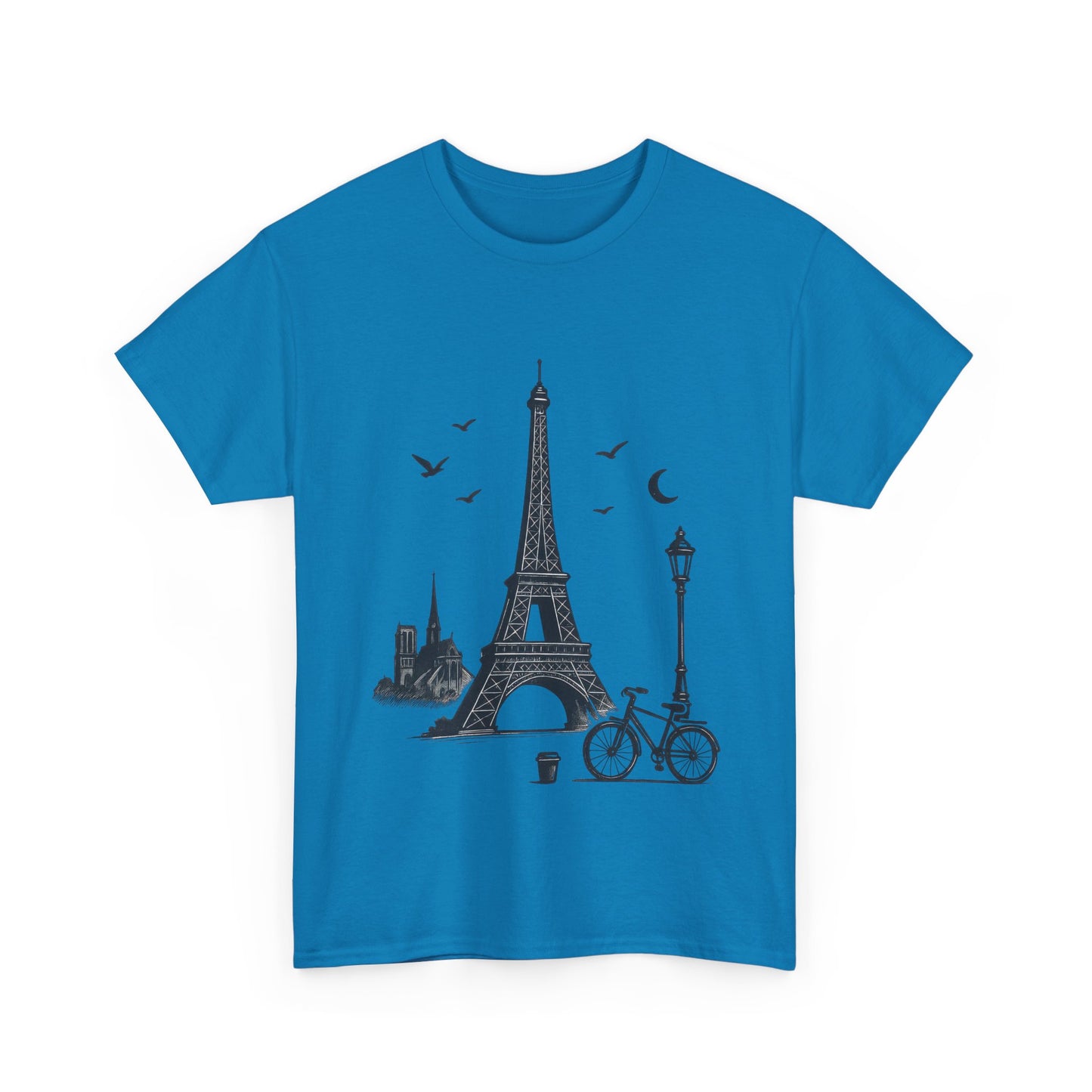Eiffel Tower Graphic Tee, Parisian Style T-Shirt, Casual Summer Top, Travel Gift, Unisex Cotton Shirt
