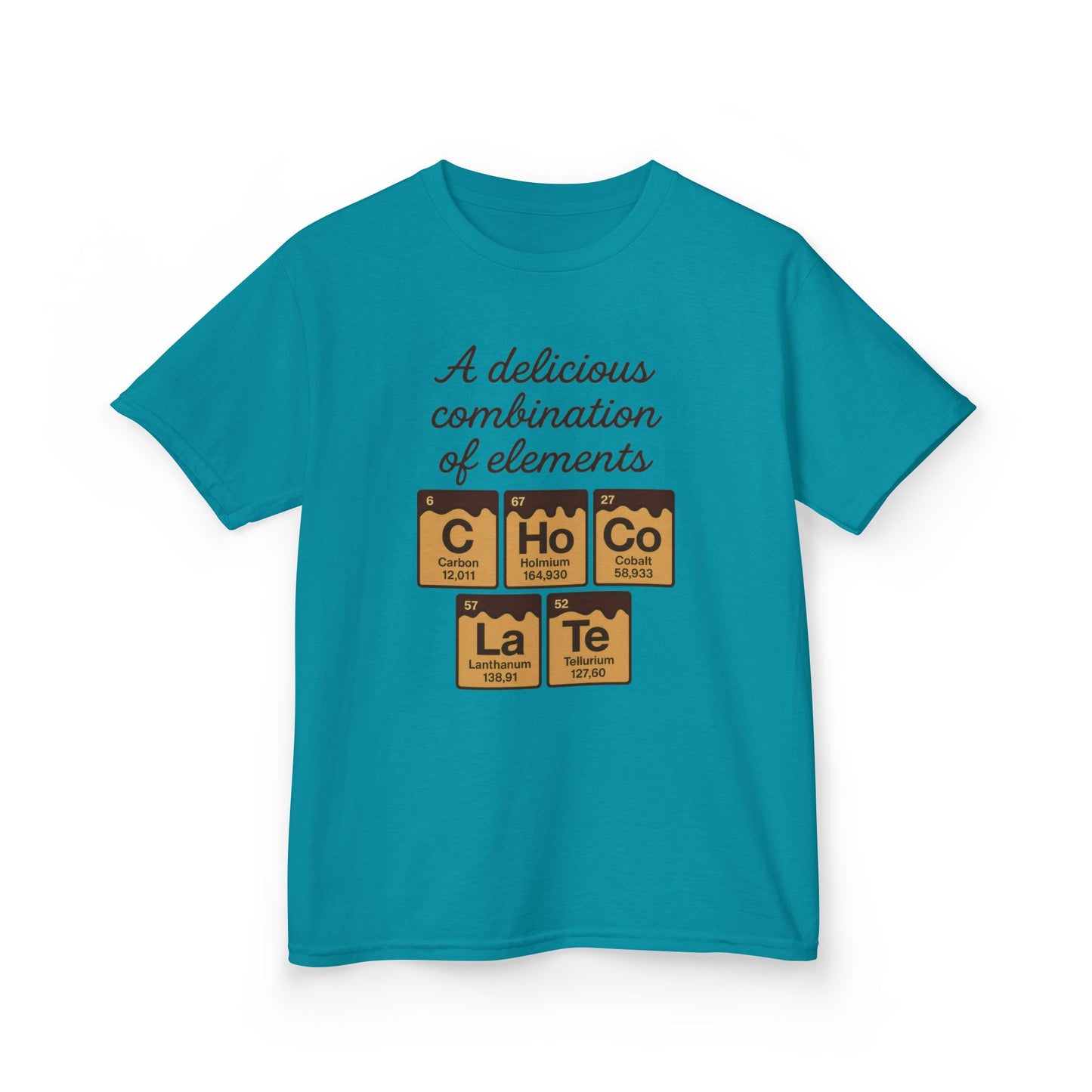 Funny Chocolate Science Young Girl T-Shirt, Choco-LaTe Element Shirt, Sweet Science Gift, Children's Gift, Birthday Party