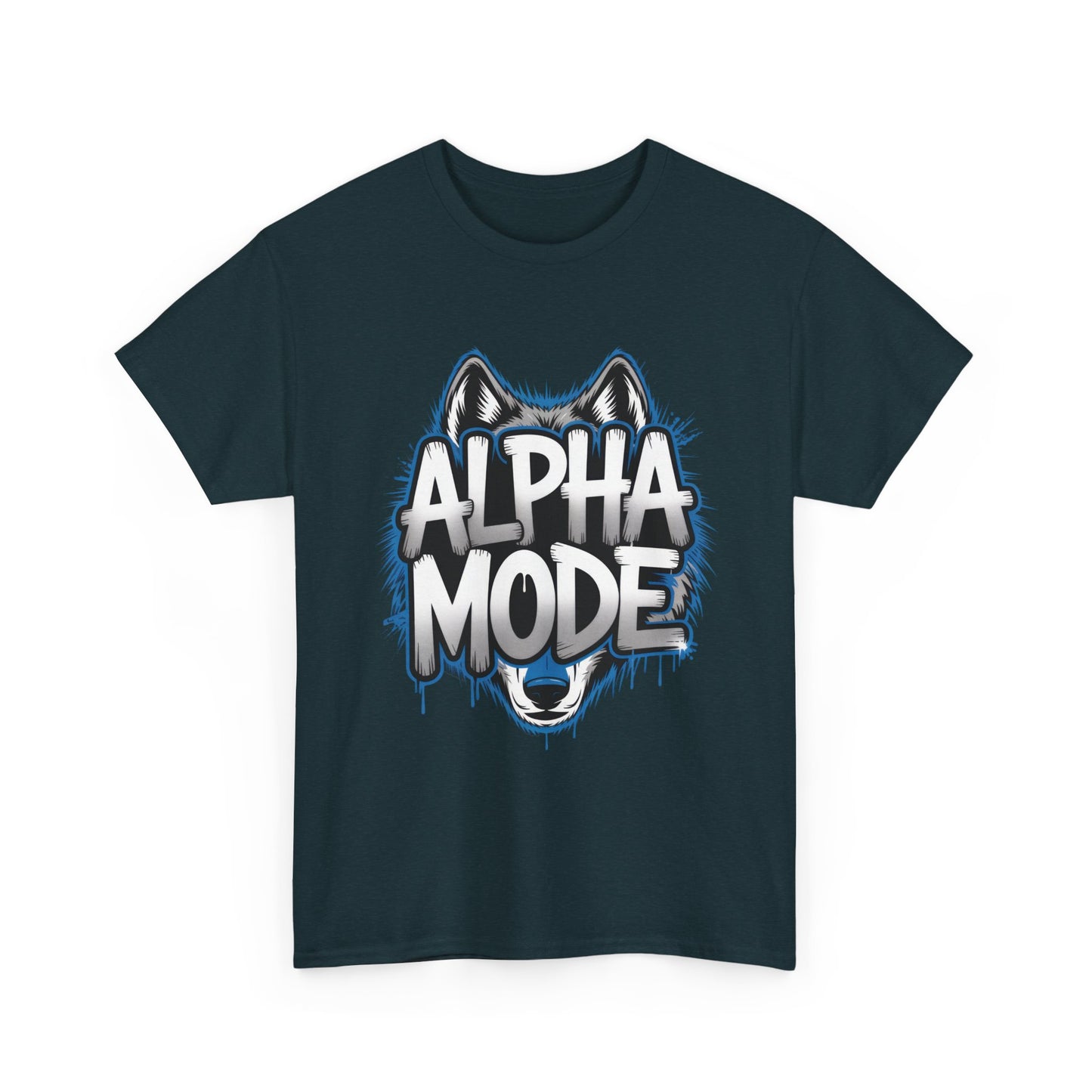 Alpha Mode Wolf Graphic Mens T-Shirt Streetwear, Alpha Tee, Wolf Tee, Street Tee, Wolf Art