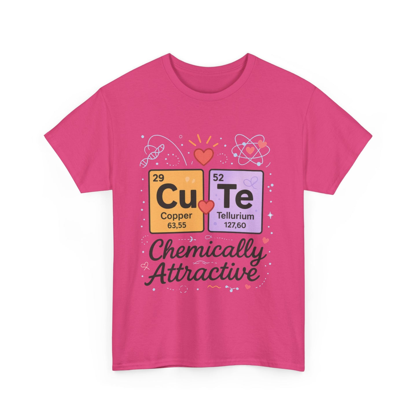 Cute Science T-Shirt for Women, Chemically Attractive Periodic Table Tee, Funny Nerdy Gift for Her, Chemistry Lover Gift, Science Apparel