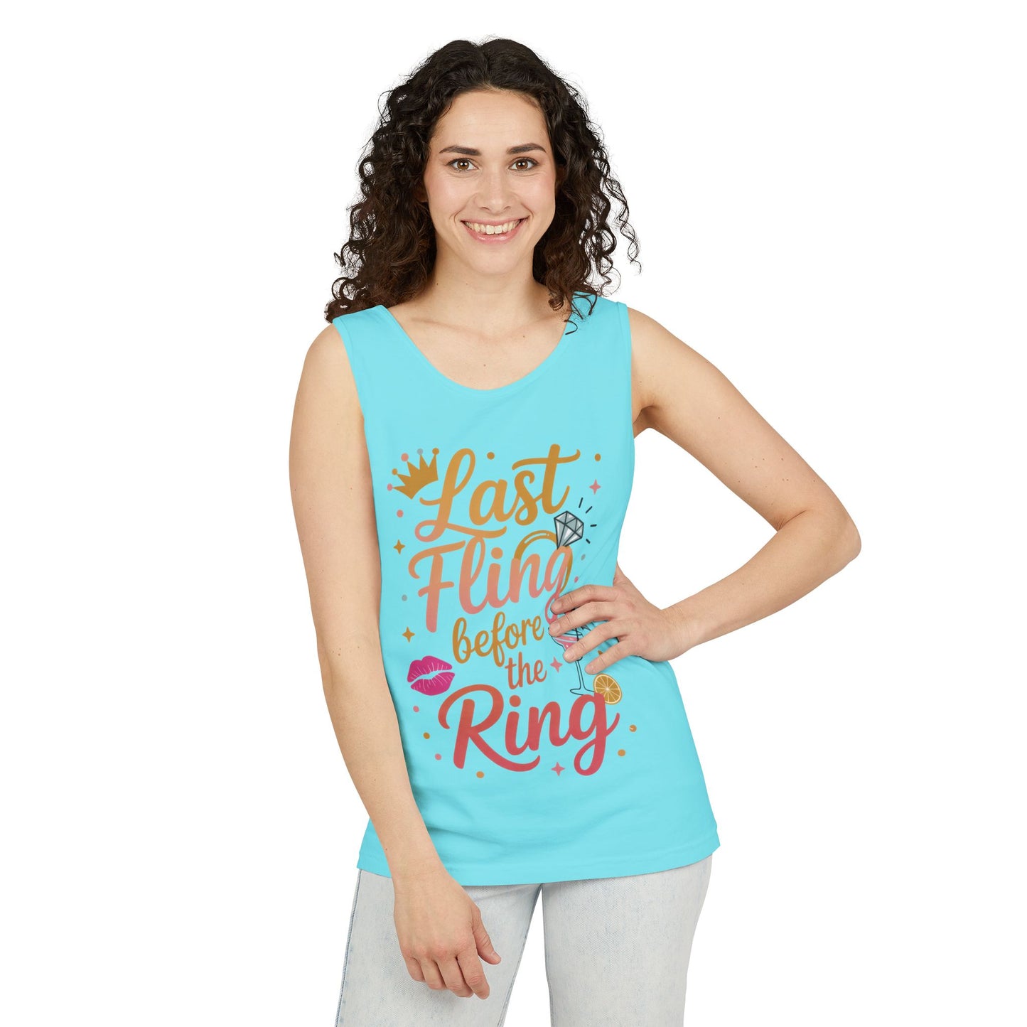 Last Fling Before the Ring T-Shirt, Bachelorette Party Tee, Bridesmaid Wedding Tee, Hen Party Shirts, Bridal Shower, Bridesmaids Gift