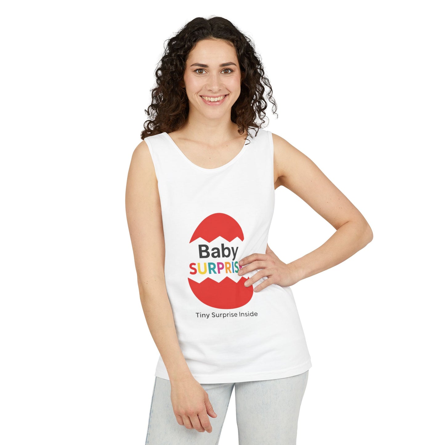 Baby Surprise Maternity Tank Top, Pregnancy Announcement Tank, Mom To Be Gift, Expecting Baby Reveal Top, Baby Shower Gift,Gender Reveal Tee