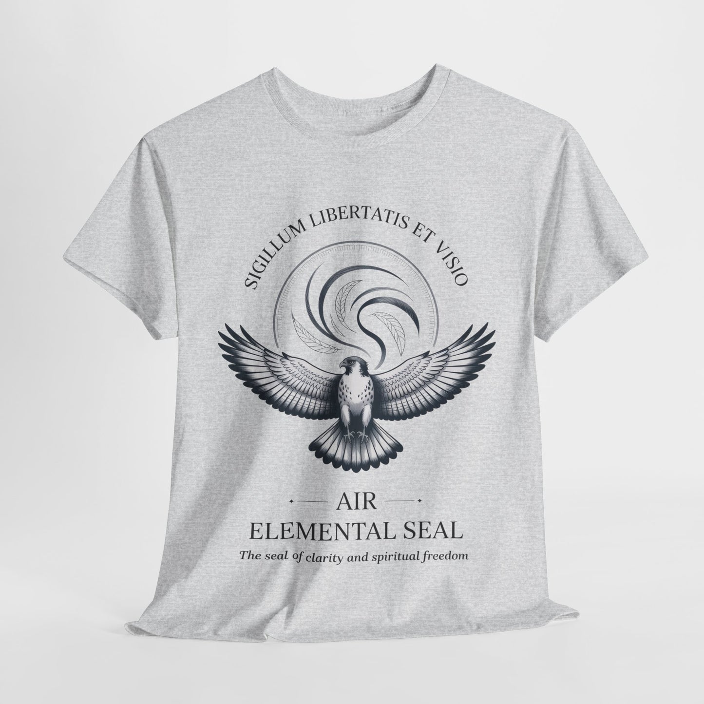 Air Elemental Seal Unisex Cotton Tee, Clarity & Spiritual Freedom Symbol Tee, Unisex Elemental Shirt, Vision Totem Gift, Spiritual Gift