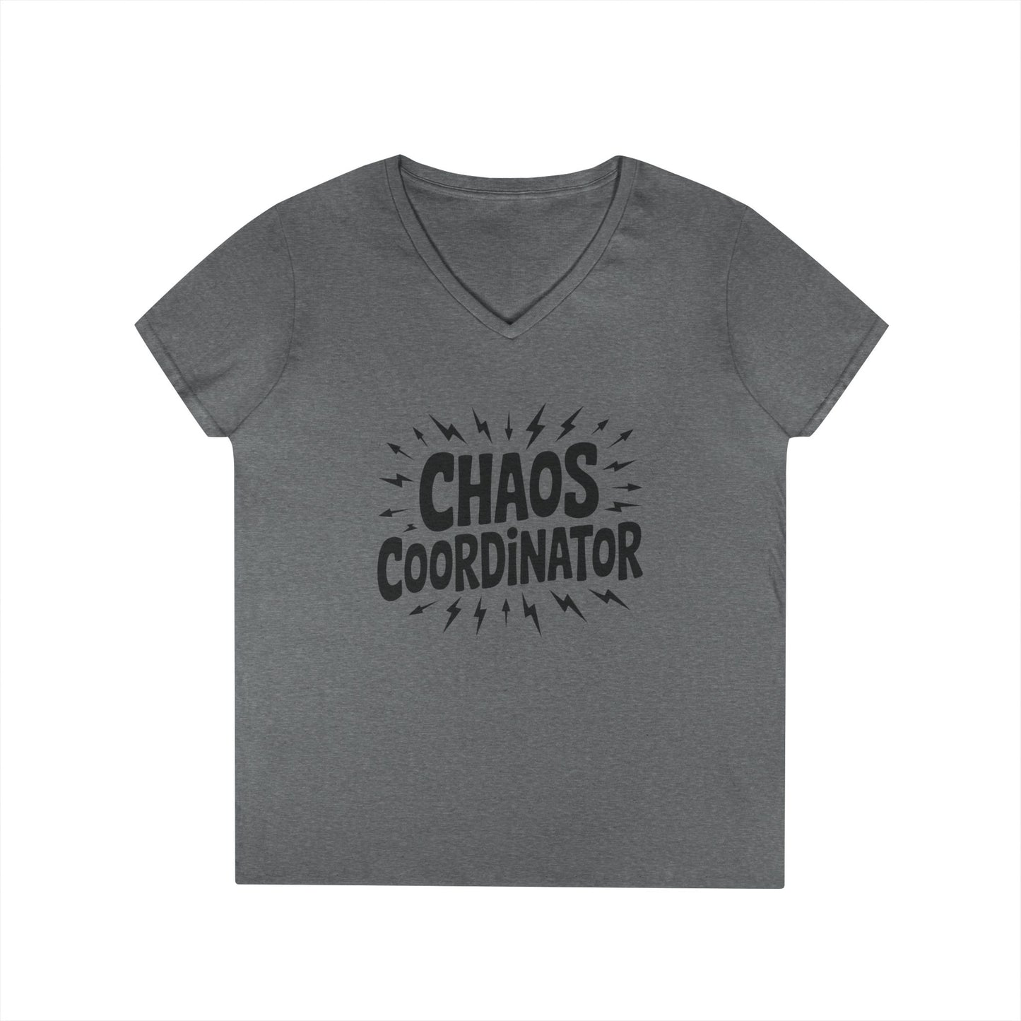 Chaos Coordinator Ladies' V-Neck T-Shirt, Funny Gift for Moms, Mother's Day Gift, Teacher Shirt, Casual Graphic Tee, Women's Gift Idea