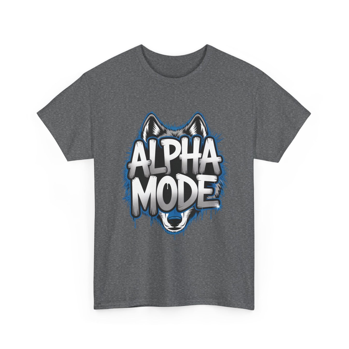 Alpha Mode Wolf Graphic Mens T-Shirt Streetwear, Alpha Tee, Wolf Tee, Street Tee, Wolf Art
