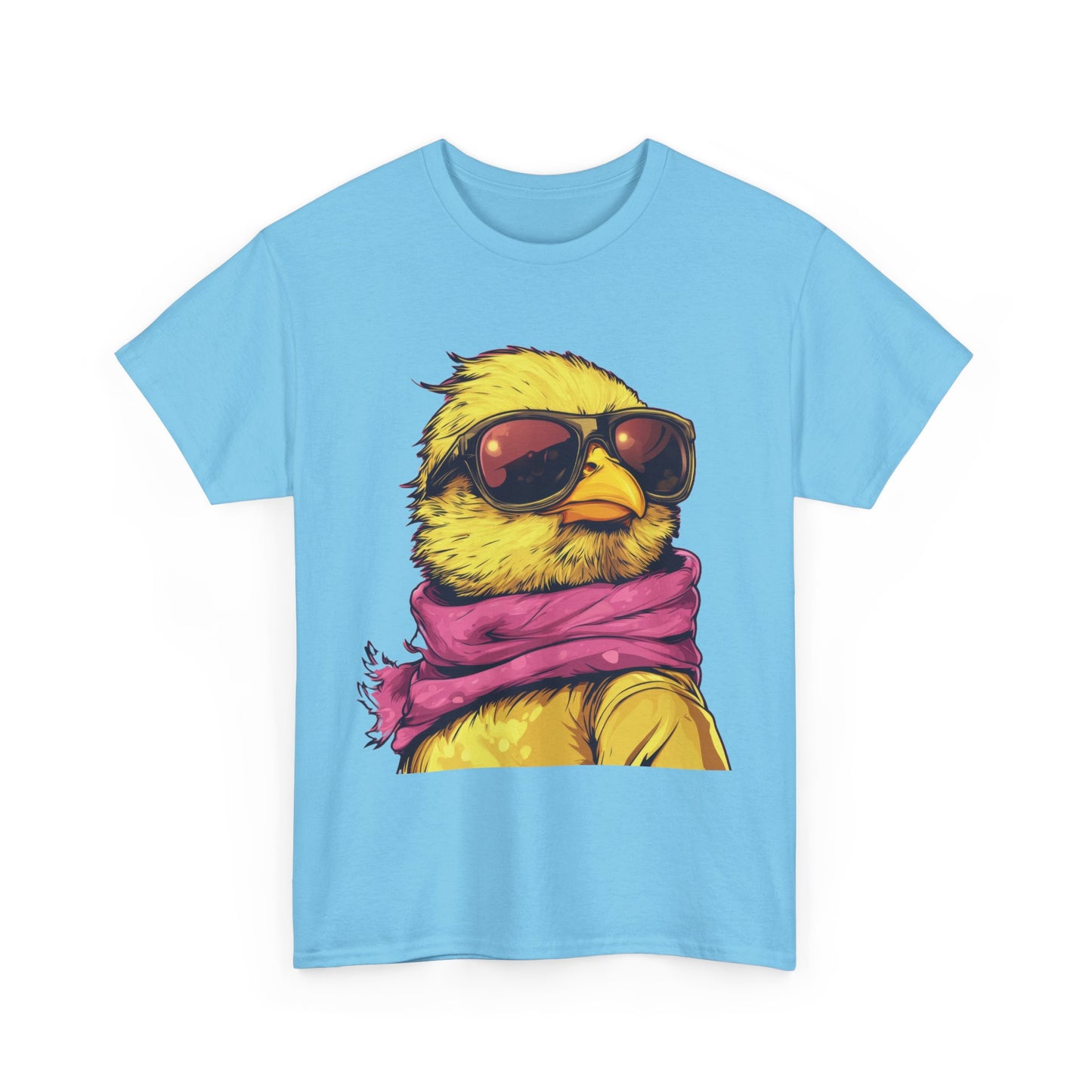 Chic Cool Chick T-Shirt, Unisex Heavy Tee, Funny Animal Tee, Trend Chick Graphic T-Shirt Gift