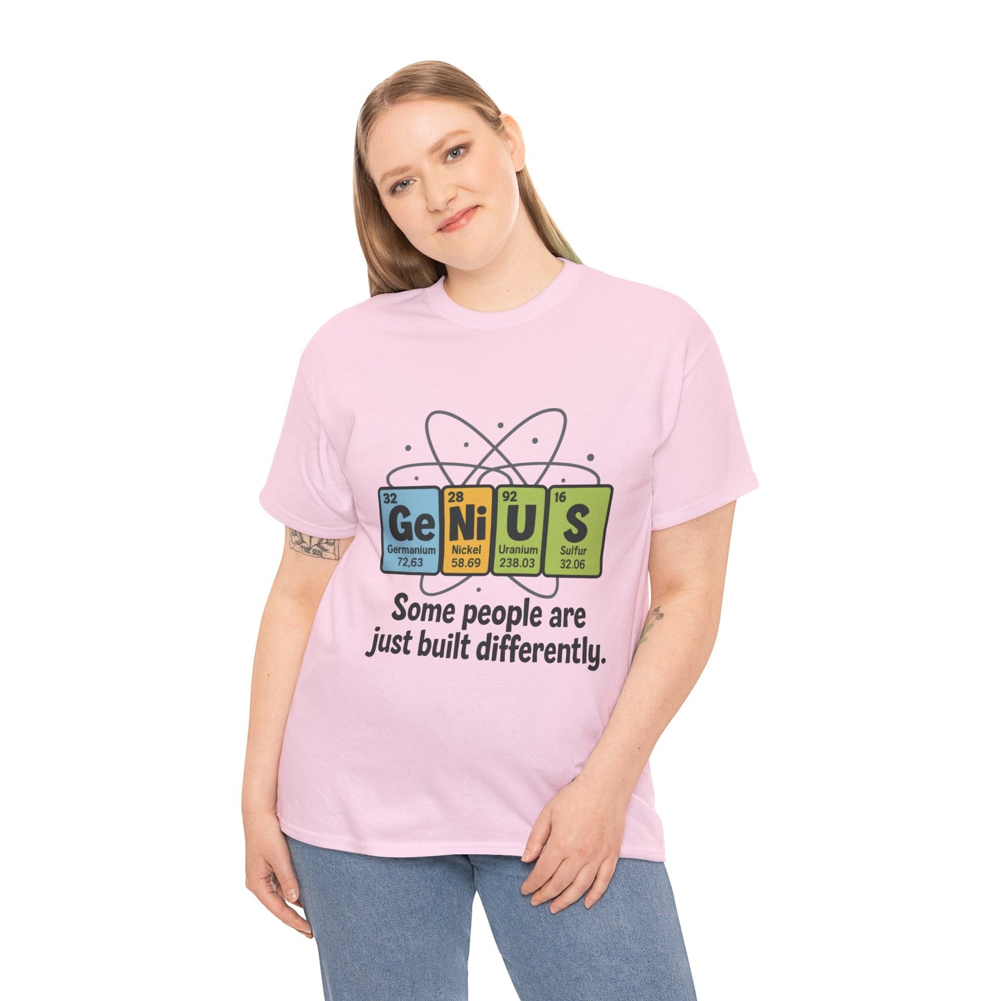 Funny Womens Genius T-Shirt, Periodic Table Nerd Shirt, Science Humor Tee, Gift for Nerds, Science Lovers Gift, Genius Science Tee