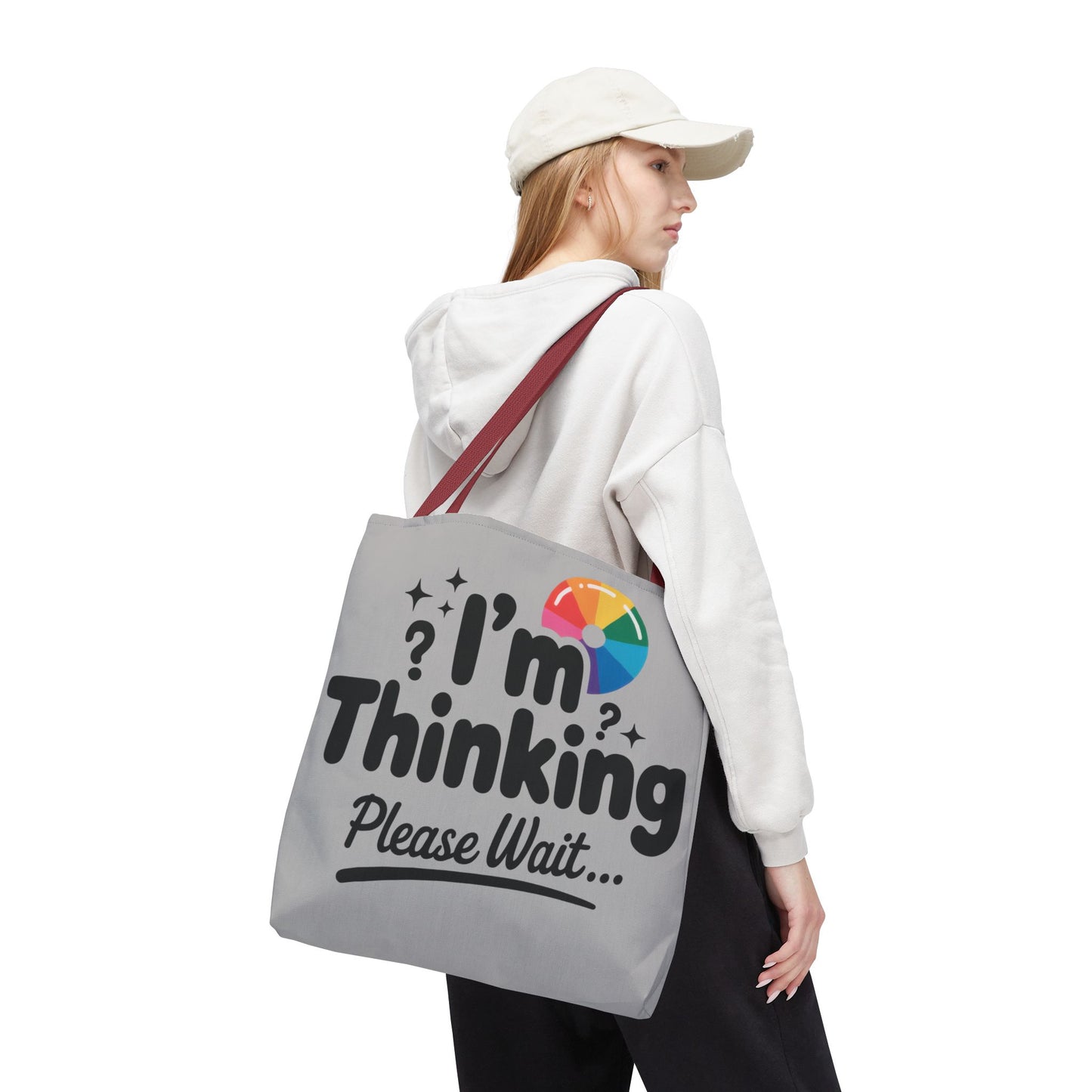 Whimsical Thinking Tote Bag, Funny Gift, Carry-All for Daily Use, Ideal for Birthdays and Graduations, Work or School Tote for Women and Men