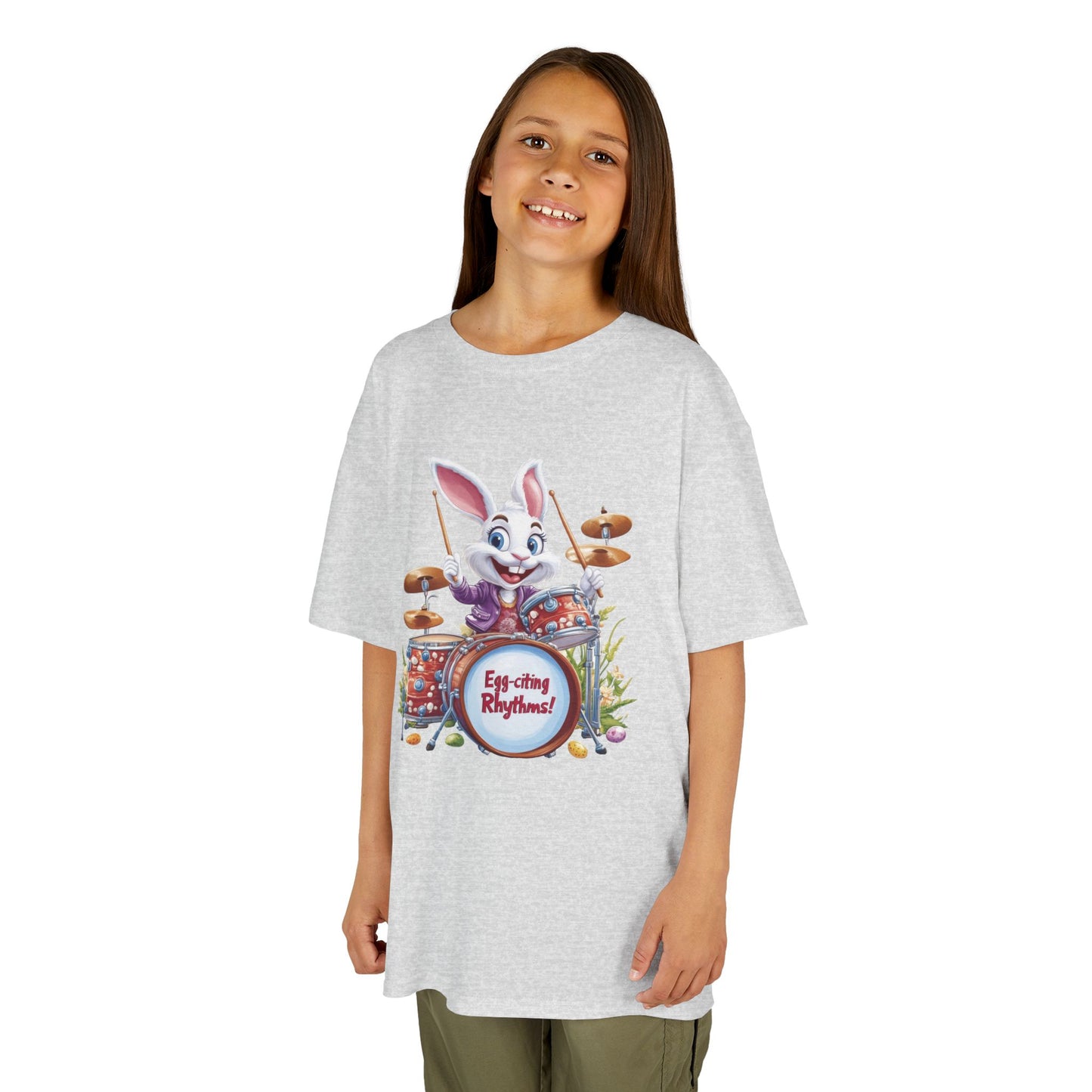 Easter Bunny Drummers Tee | Kids Cotton T-Shirt, Fun Easter Gift, Spring Celebration Shirt, Playful Kids Apparel, Drum Shirt