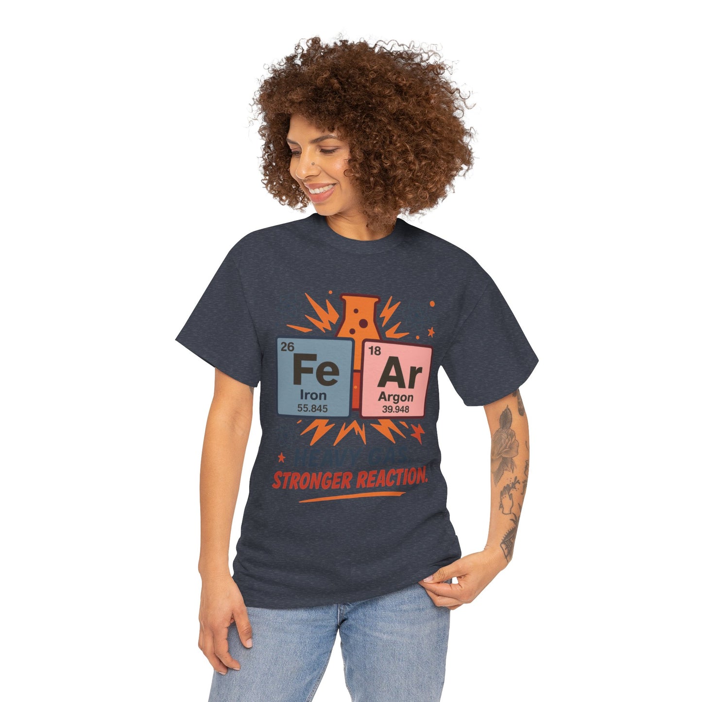 Funny Womens Science T-Shirt, FeAr Element Shirt, Chemistry Tee, Gift for Chemistry Lovers, Elements Table Humorous