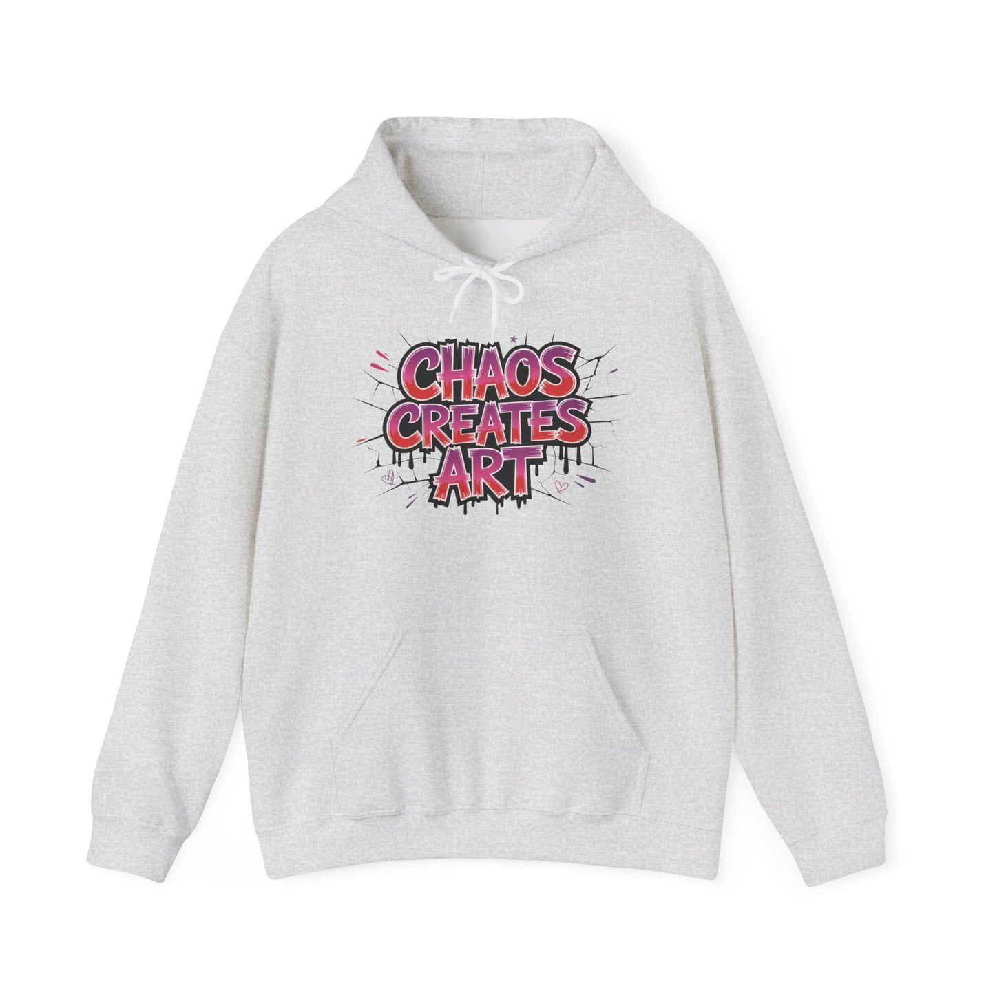Women's Heavy Blend™ Hooded Sweatshirt, Chaos Creates Art Graffiti Hoodie Women's Streetwear