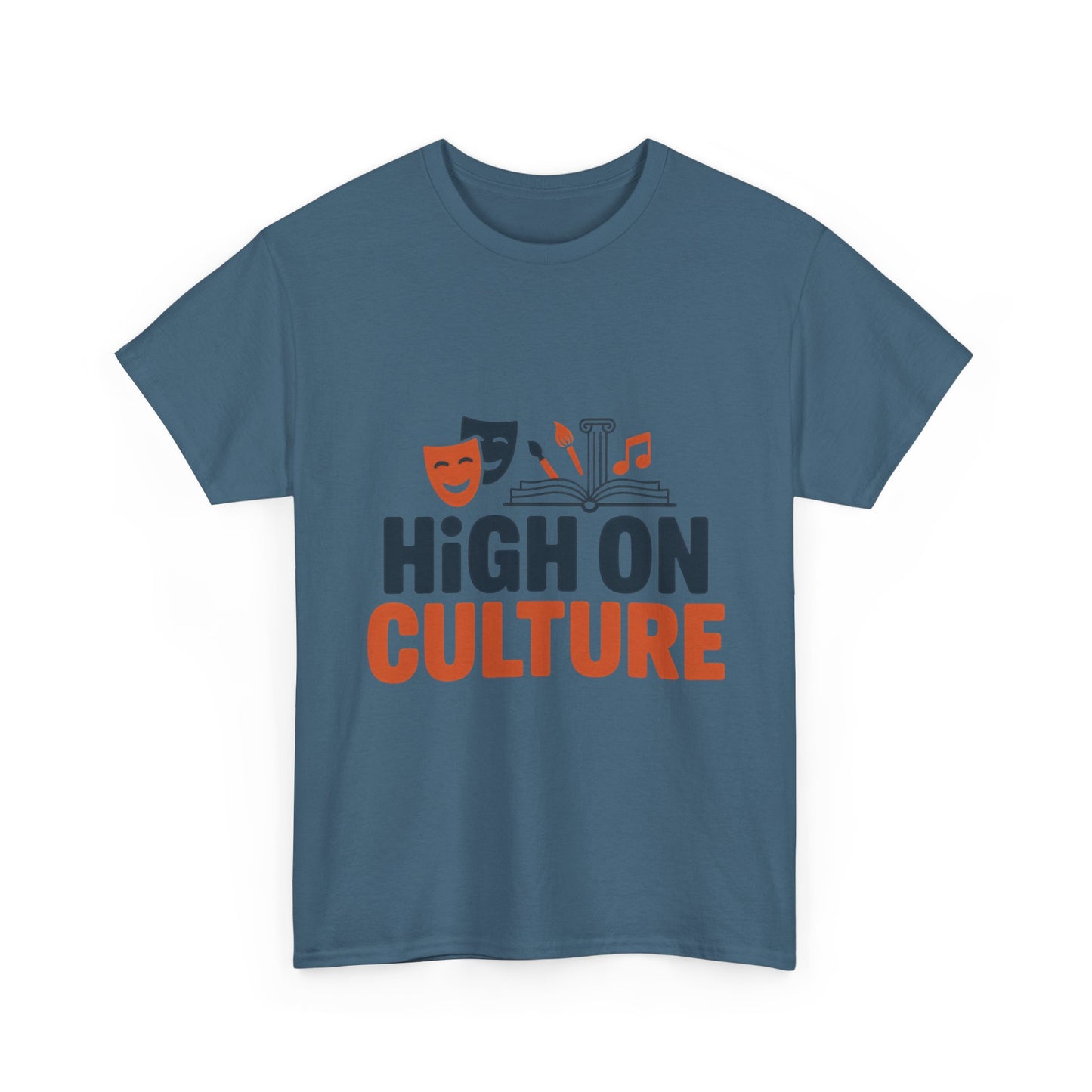 High on Culture Mens T-Shirt, Funny Cultural Graphic Tee, Art Humor