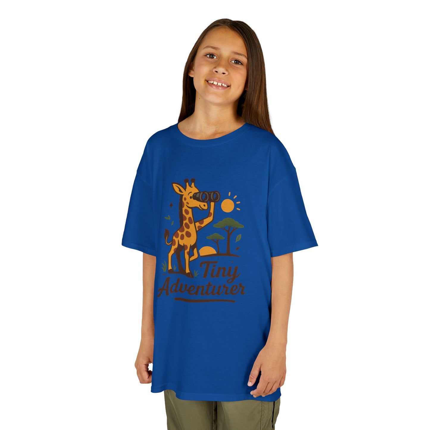 Tiny Adventurer Kids Tee, Giraffe T-Shirt, Children's Nature Shirt, Fun Kids Apparel, Birthday Gift for Boys and Girls