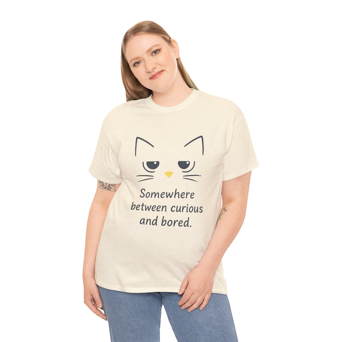 Funny Cat Quote Womens Tee, Comfortable Casual Shirt, Gift for Cat Lovers, Everyday Wear, Unique Humor Tee, Relaxed Fit Cotton