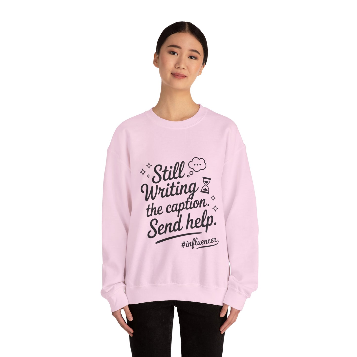Funny Influencer Womens Sweatshirt, Cozy Oversized Crewneck, Social Media Humor Gift, Influencer Sweatshirt for Writers, social media gift