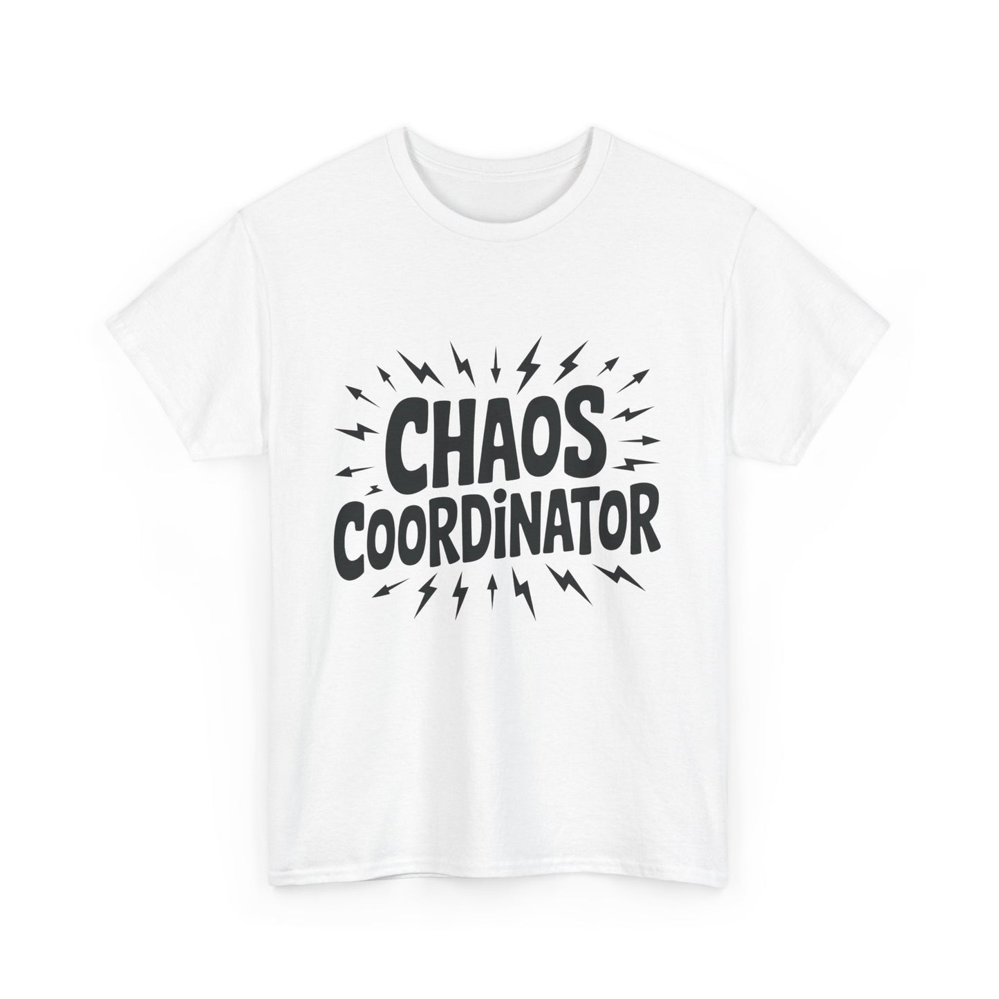 Chaos Coordinator Unisex Heavy Cotton Tee, Funny Graphic T-Shirt, Gift for Moms, Mom Life Graphic Tee, Mother's Day T-Shirt