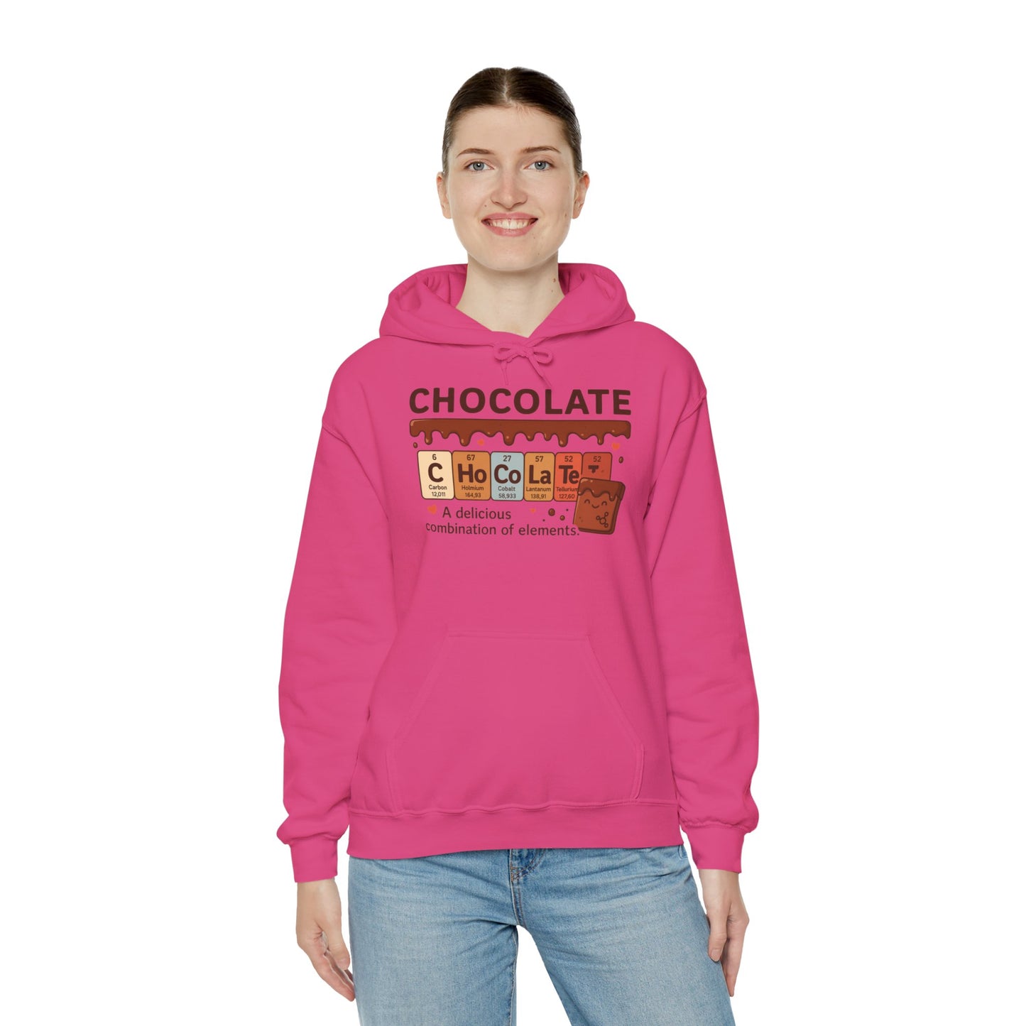 Chocolate Lover's Comfort Hoodie, Perfect Gift for Chemistry Lovers, Casual Wear, Sweet Treats Enthusiasts, Birthdays, Chemistry Students