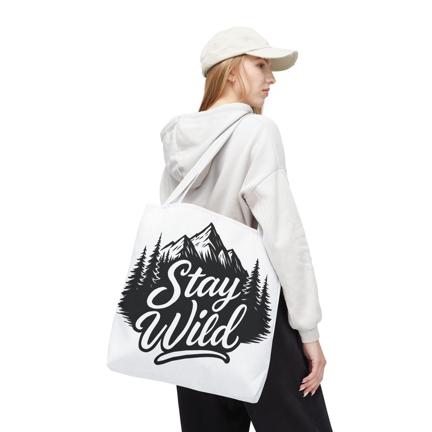 Stay Wild Tote Bag | Eco-friendly Shopping Bag, Adventure Tote, Outdoor Enthusiast Gift, Stylish Carryall, Perfect for Summer Adventures