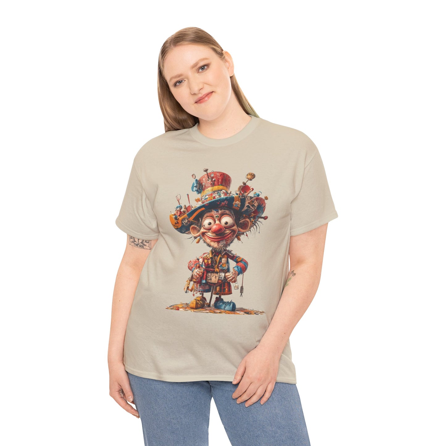 Colorful Clown T-Shirt, Funny Circus Character Graphic Tee, Whimsical Comic Style Shirt for Humor Lovers, Comedy Tee