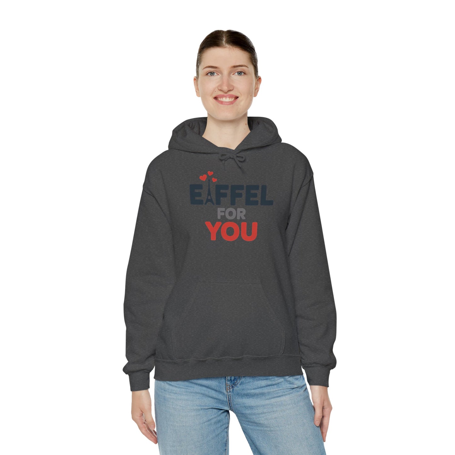 Womens Heavy Blend™ Hooded Sweatshirt, Eiffel For You Romantic Paris Womens Hoodie