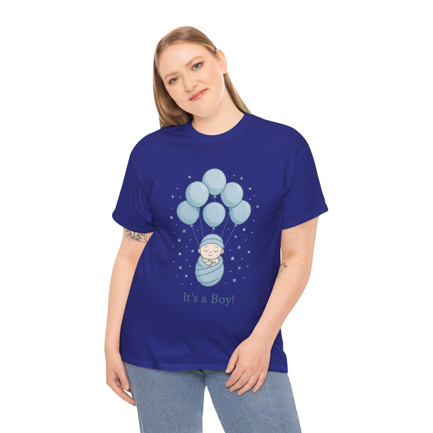 Its a Boy Maternity T-Shirt, Baby Boy Pregnancy Announcement Shirt, Gender Reveal Mom To Be Gift, Expecting Baby Shower Tee