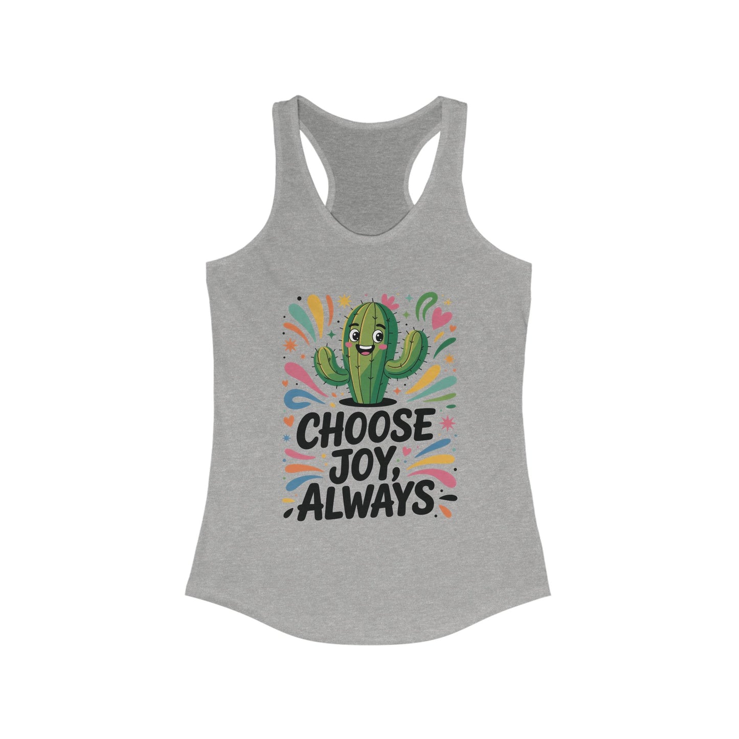Choose Joy Always Racerback Womens Tank, Positive Vibes, Summer Fitness Top, Inspirational Apparel, Cute Workout Shirt, Gift for Her