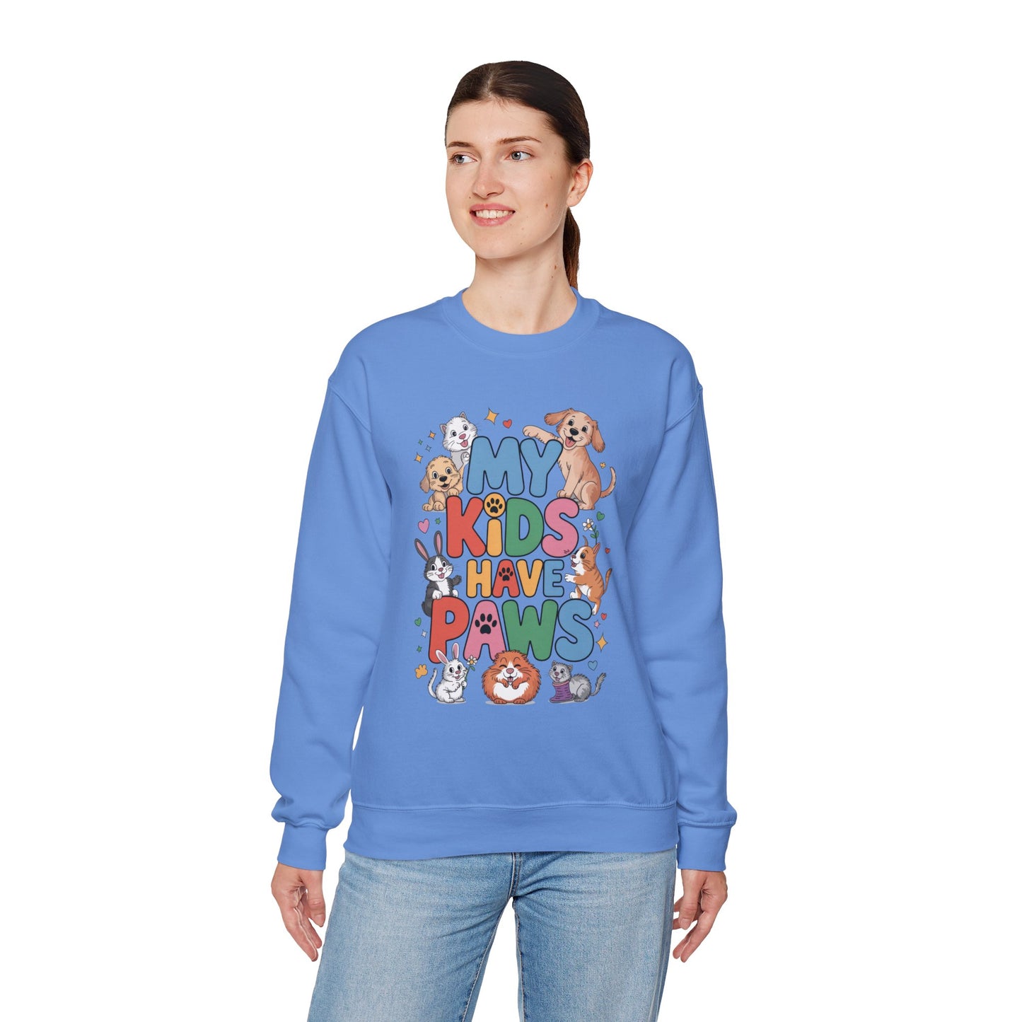 My Kids Have Paws Sweatshirt, Pet Lover Gift, Cute Animal Shirt, Cute Pet Mom Tee, Animal Parent T-Shirt, Gift for Animal Lovers