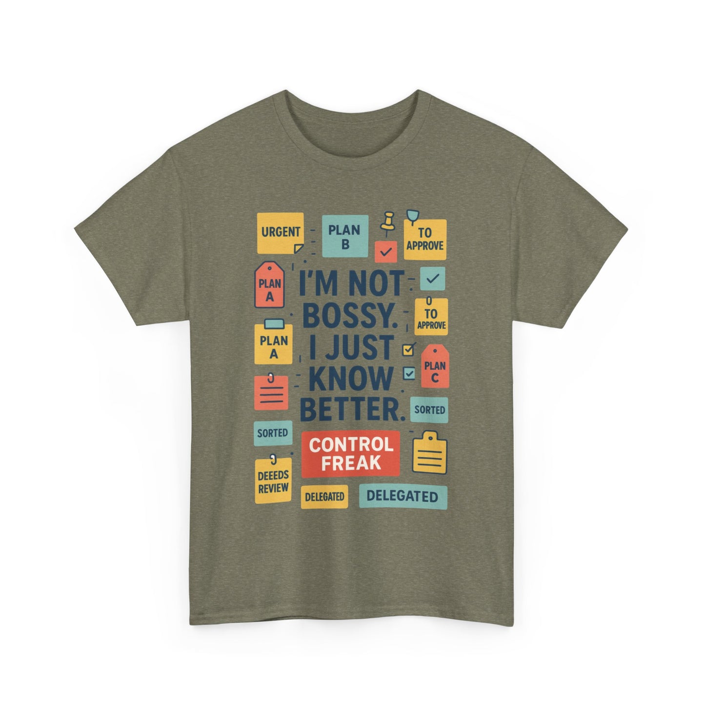 Funny Men's Control Freak T-Shirt, Perfect for Bossy Friends, Gift for Leaders, Fun Office Humor, Sarcastic Productivity Tee for Him