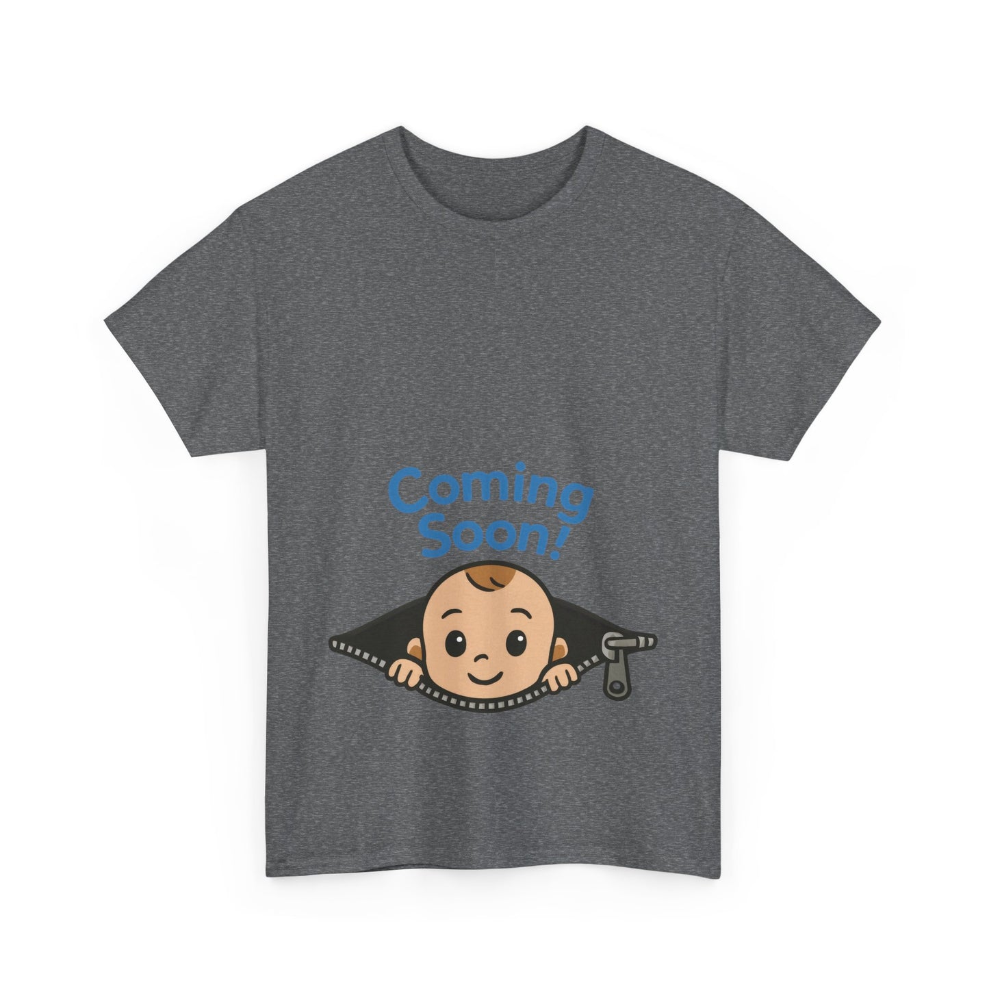 Coming Soon Maternity Tee, Cute Baby Boy Pregnancy Announcement Tee, Funny Expecting Mom Gift, Gender Reveal Tee, Baby Shower Top