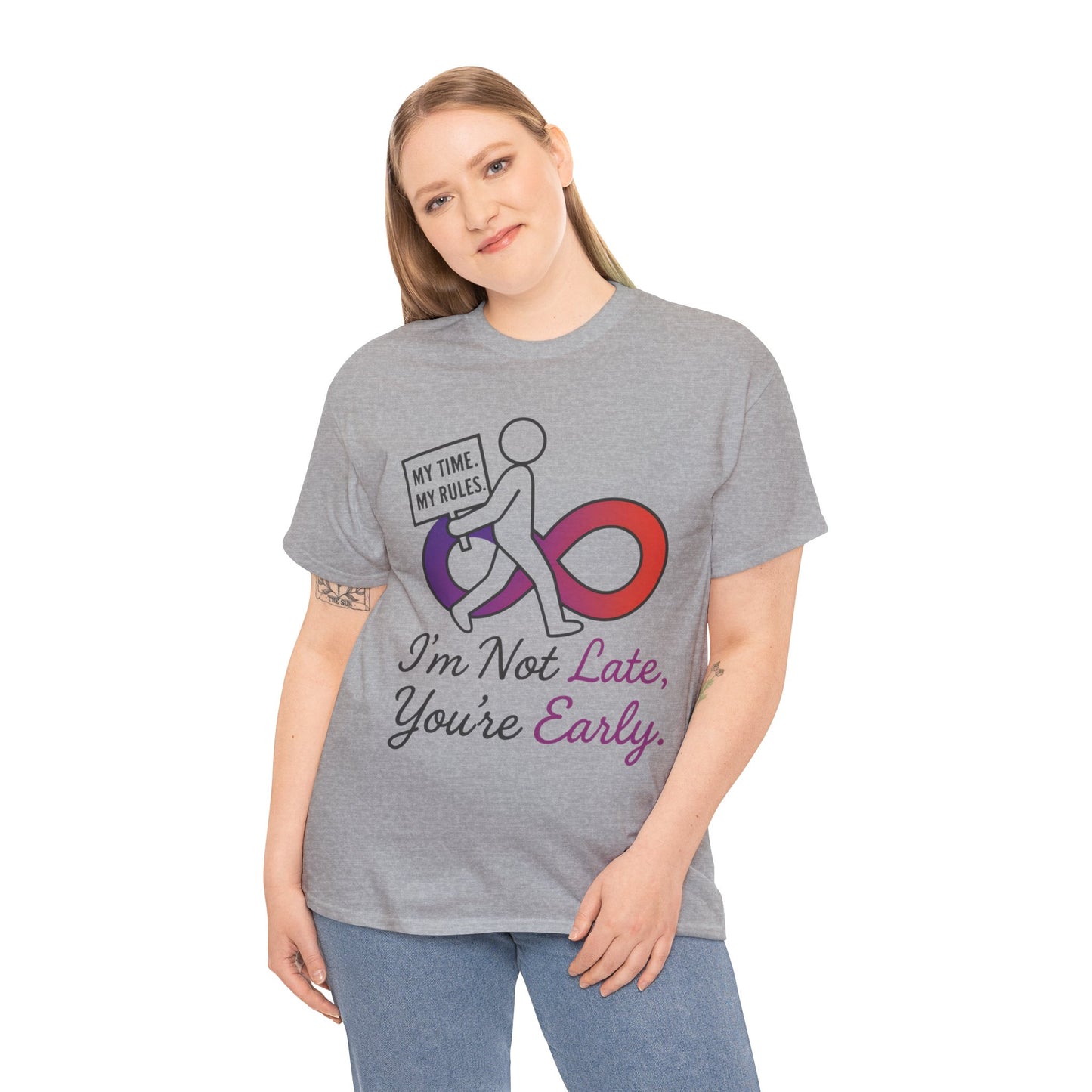 My Time My Rules Women's Heavy Cotton Tee, Funny T-Shirt, Casual Wear, women empowerment tee, confident woman shirt, self love t shirt