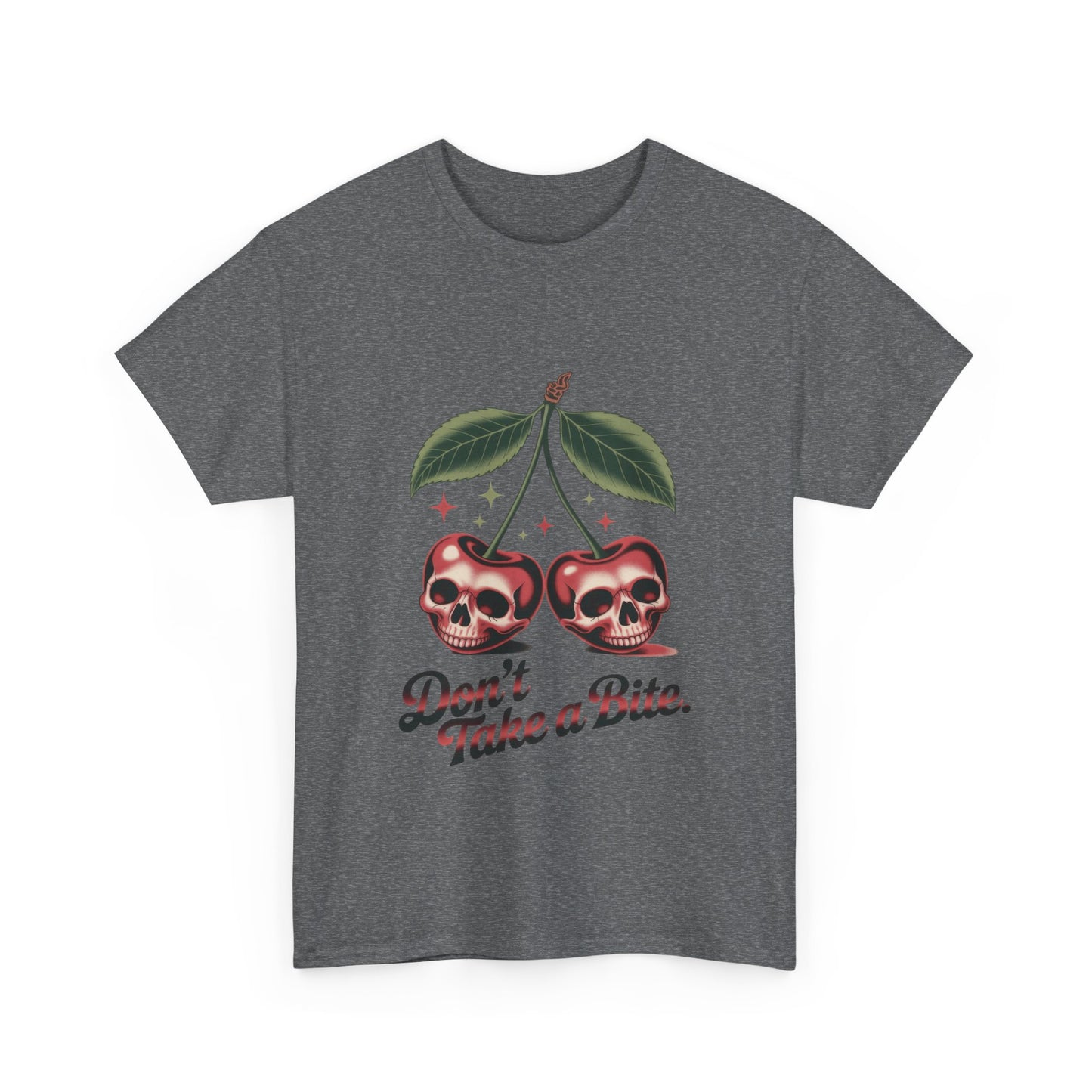 Skull Cherry Womens Graphic Tee, Edgy Tee, Unique Gift, Halloween Apparel, Cute Gothic Fruit Graphic Tee for Women, Funny Dark Style Shirt