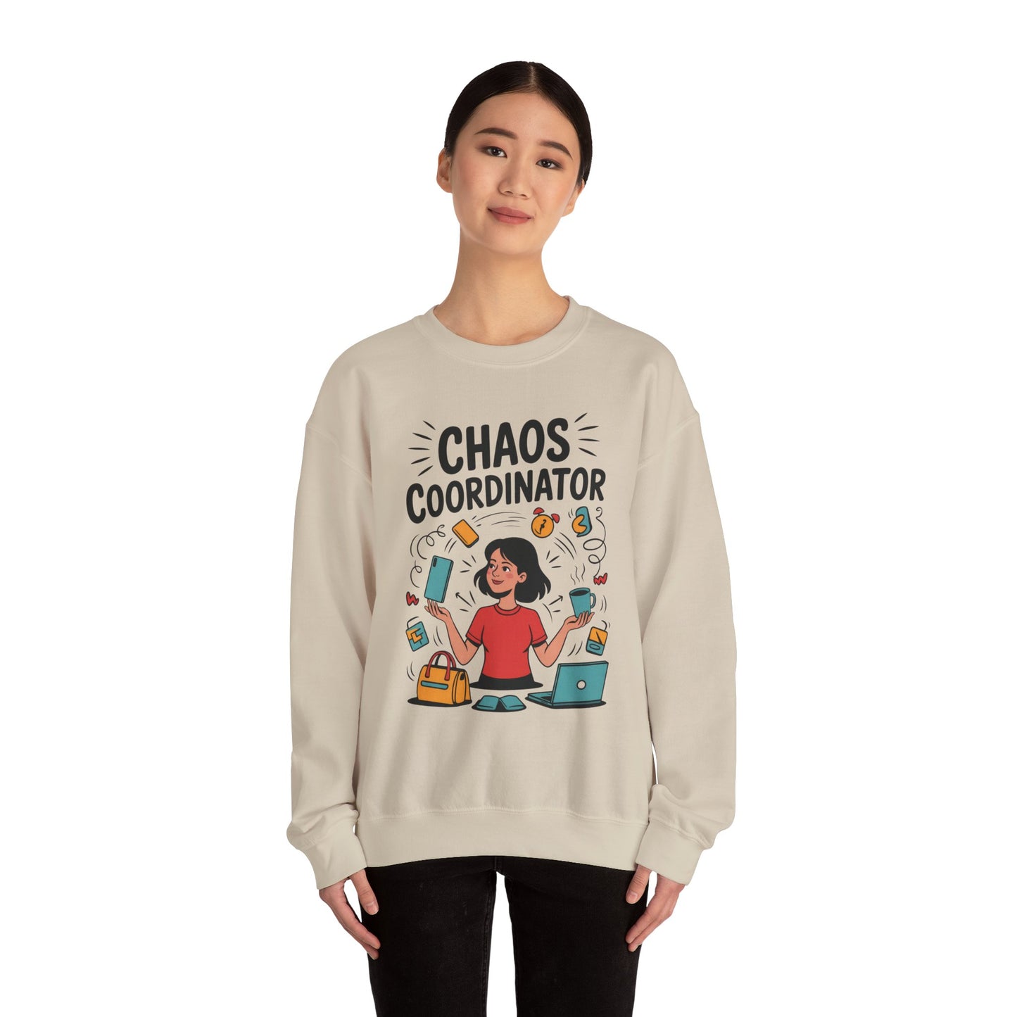 Chaos Coordinator Sweatshirt, Funny Mom Life Sweatshirt ,Gift for Busy Moms, Multitasking Mom Gift, Mom Life Sweatshirt, Mother's Day Gift