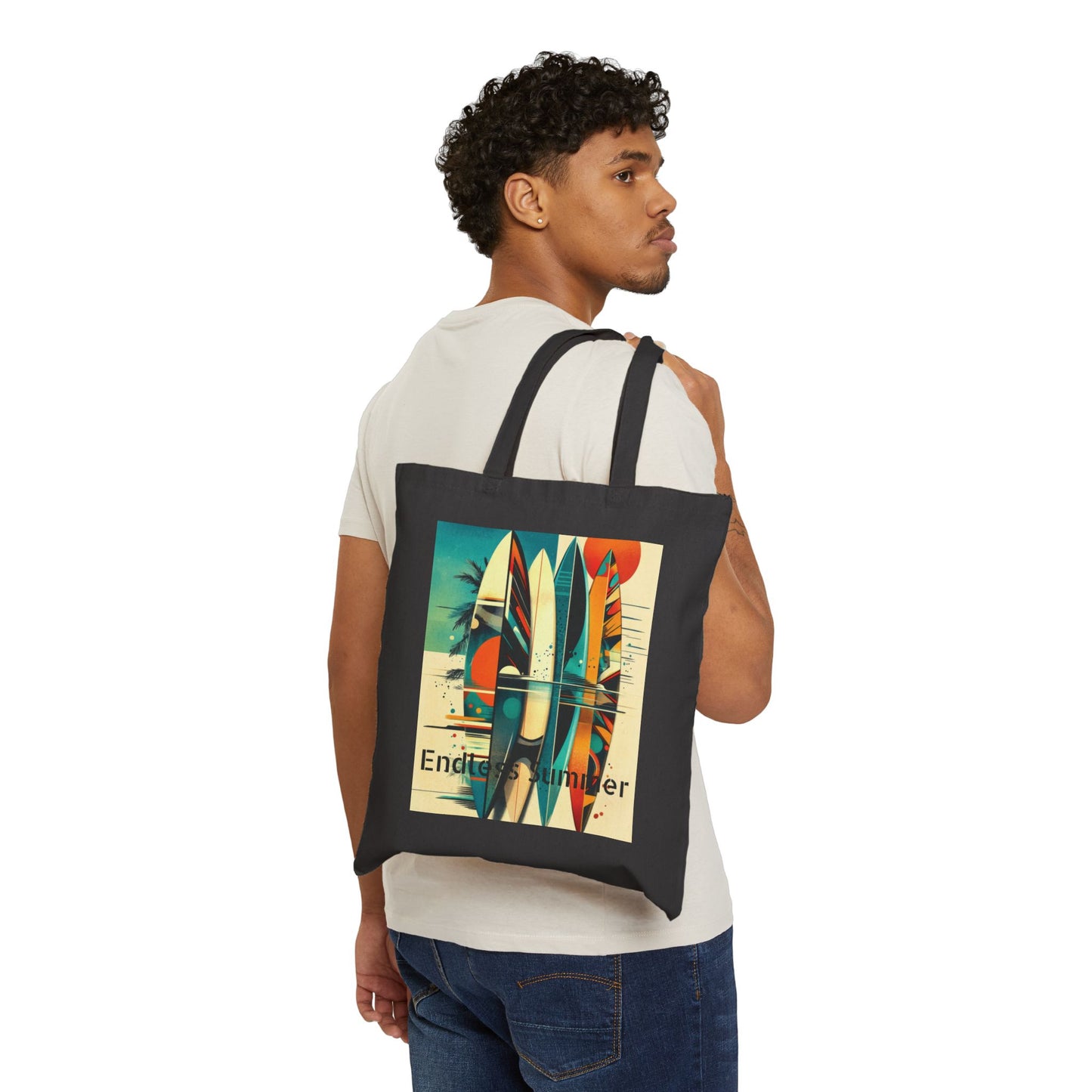 Endless Summer Surf Tote Bag, Beach Bag, Eco-Friendly Shopping Tote, Summer Accessories, Gift for Surfers, Casual Everyday Bag