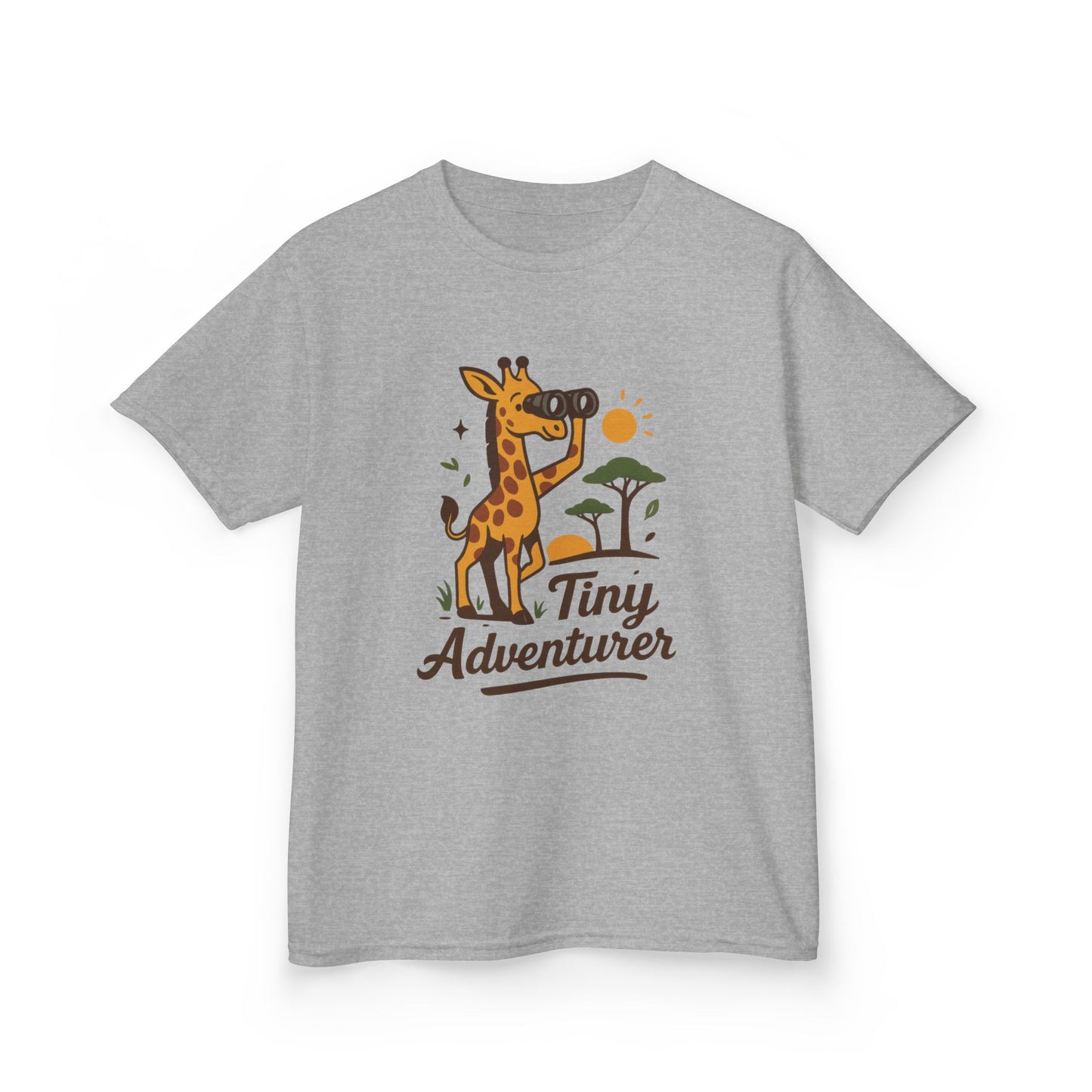 Tiny Adventurer Kids Tee, Giraffe T-Shirt, Children's Nature Shirt, Fun Kids Apparel, Birthday Gift for Boys and Girls
