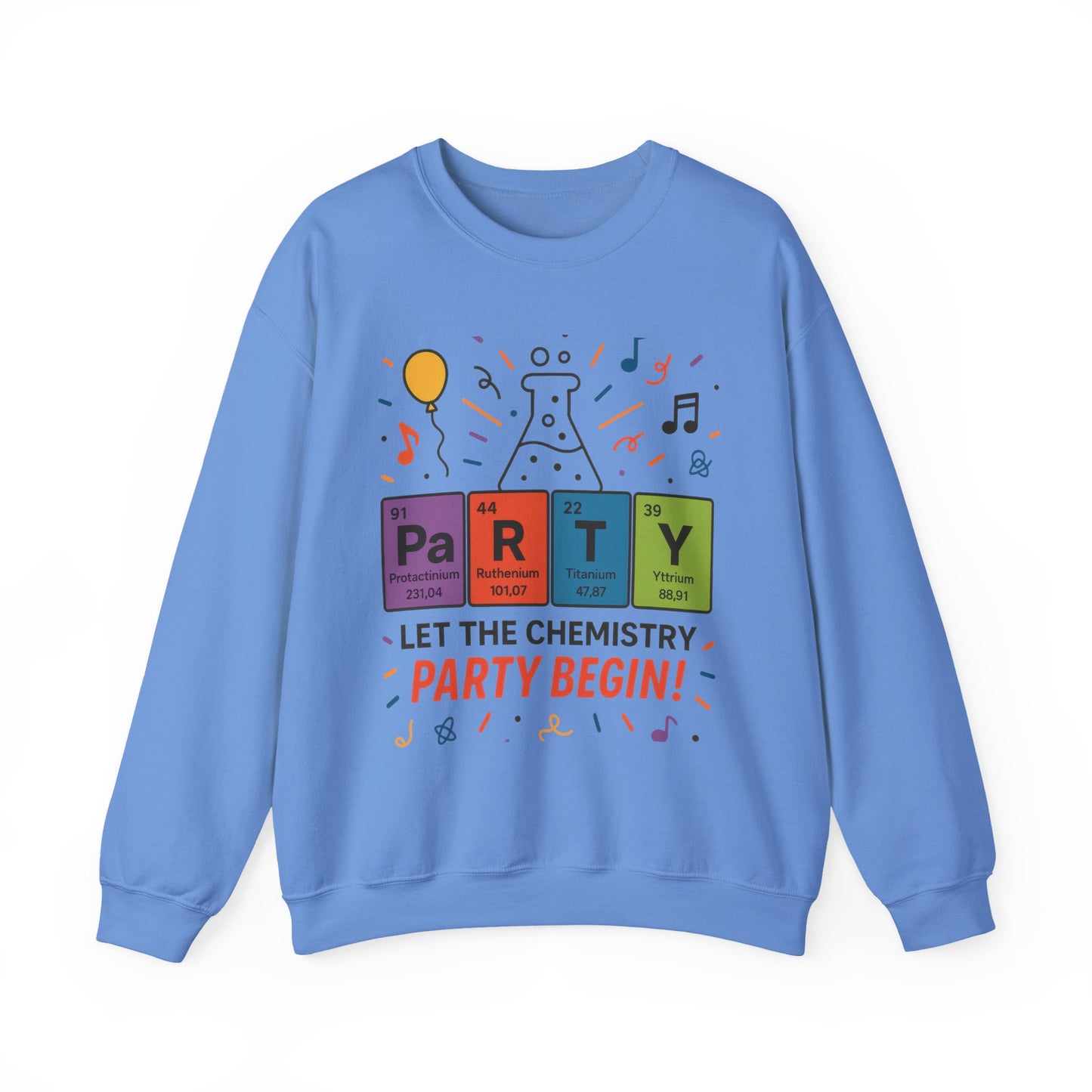 Party Chemistry Crewneck Sweatshirt, Chemistry Sweatshirt, Science Gift, Cute Crew Neck, Birthday Sweatshirt, Unisex Pullover