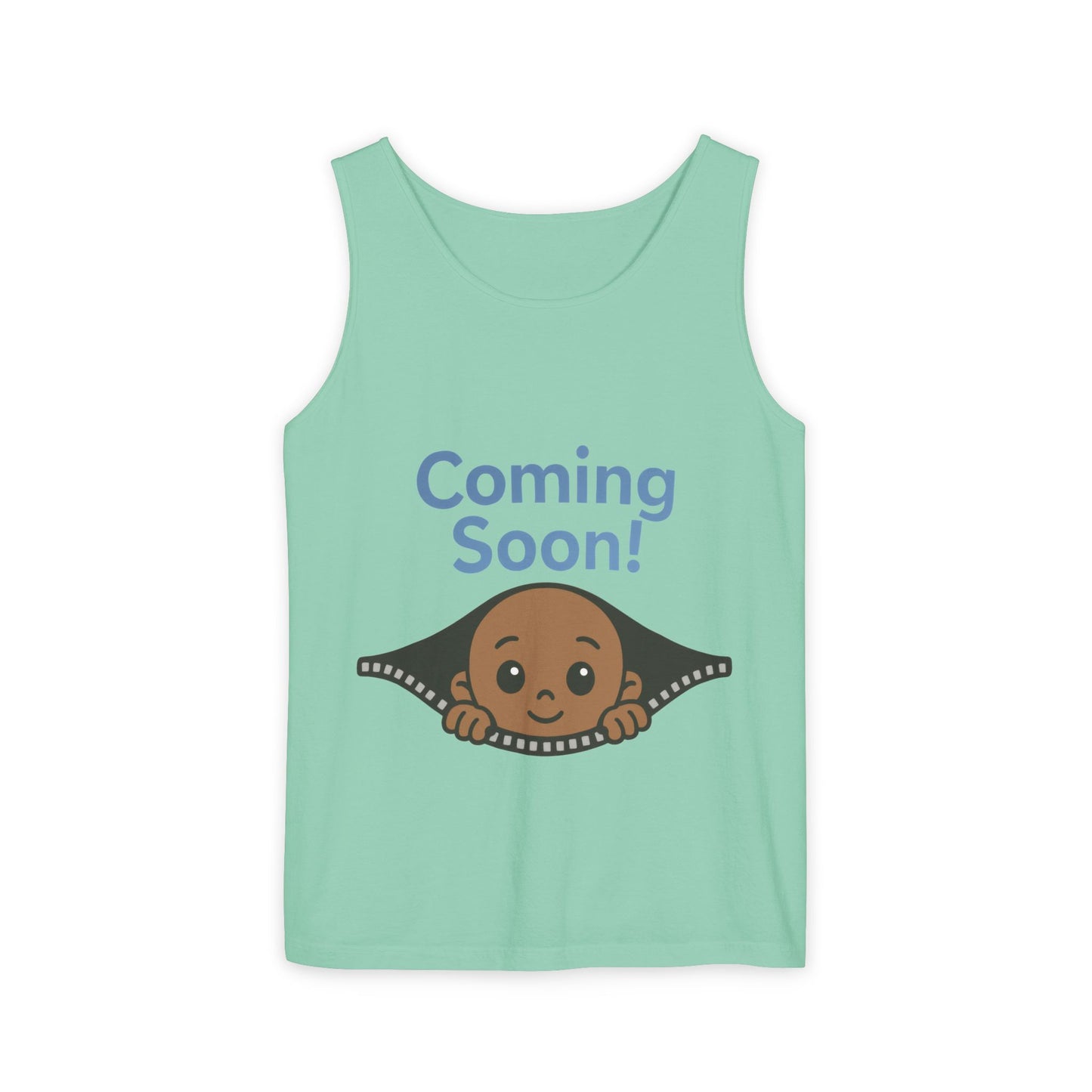 Coming Soon Maternity Tank Top, Cute Baby Boy Pregnancy Announcement Tee, Funny Expecting Mom Gift, Gender Reveal Tee, Baby Shower Top