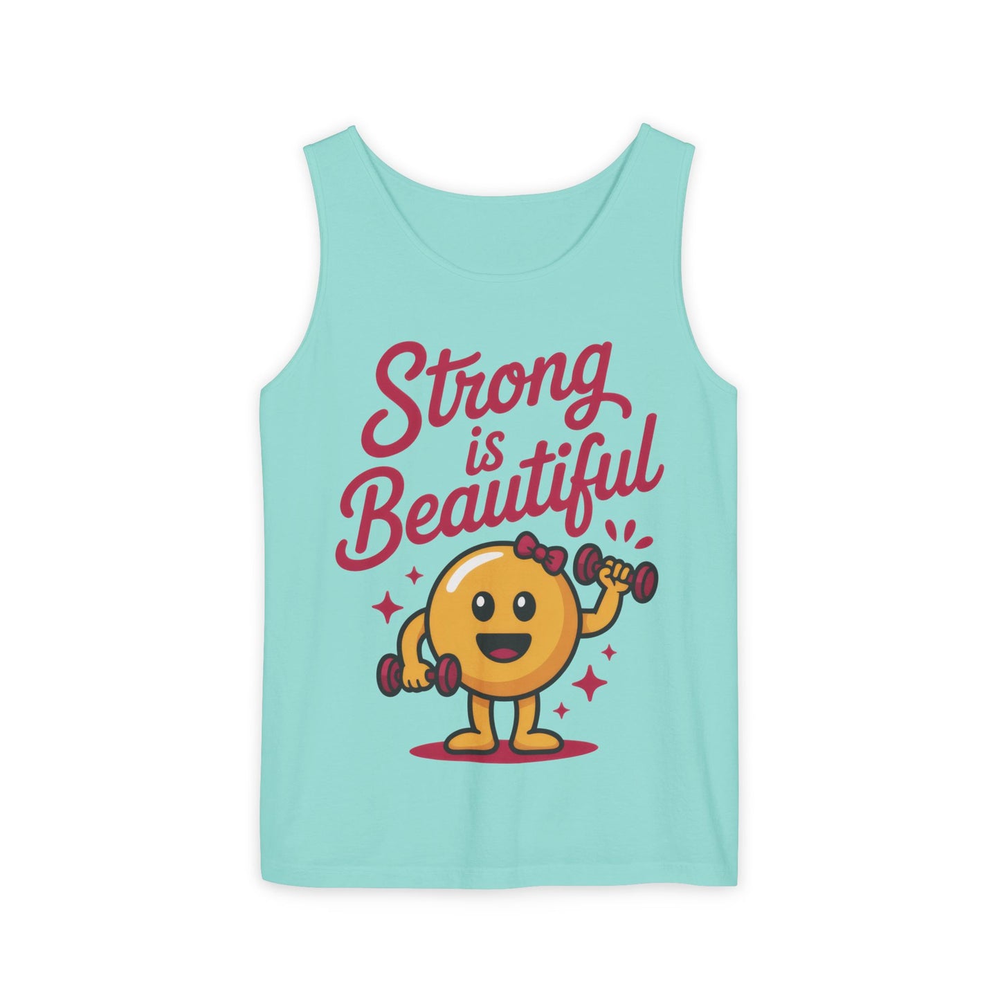 Strong is Beautiful Womens Tank Top, Cute Fitness and Gym Motivation Shirt, Workout Shirt, Exercise Top, Gift for Her, Summer Activewear