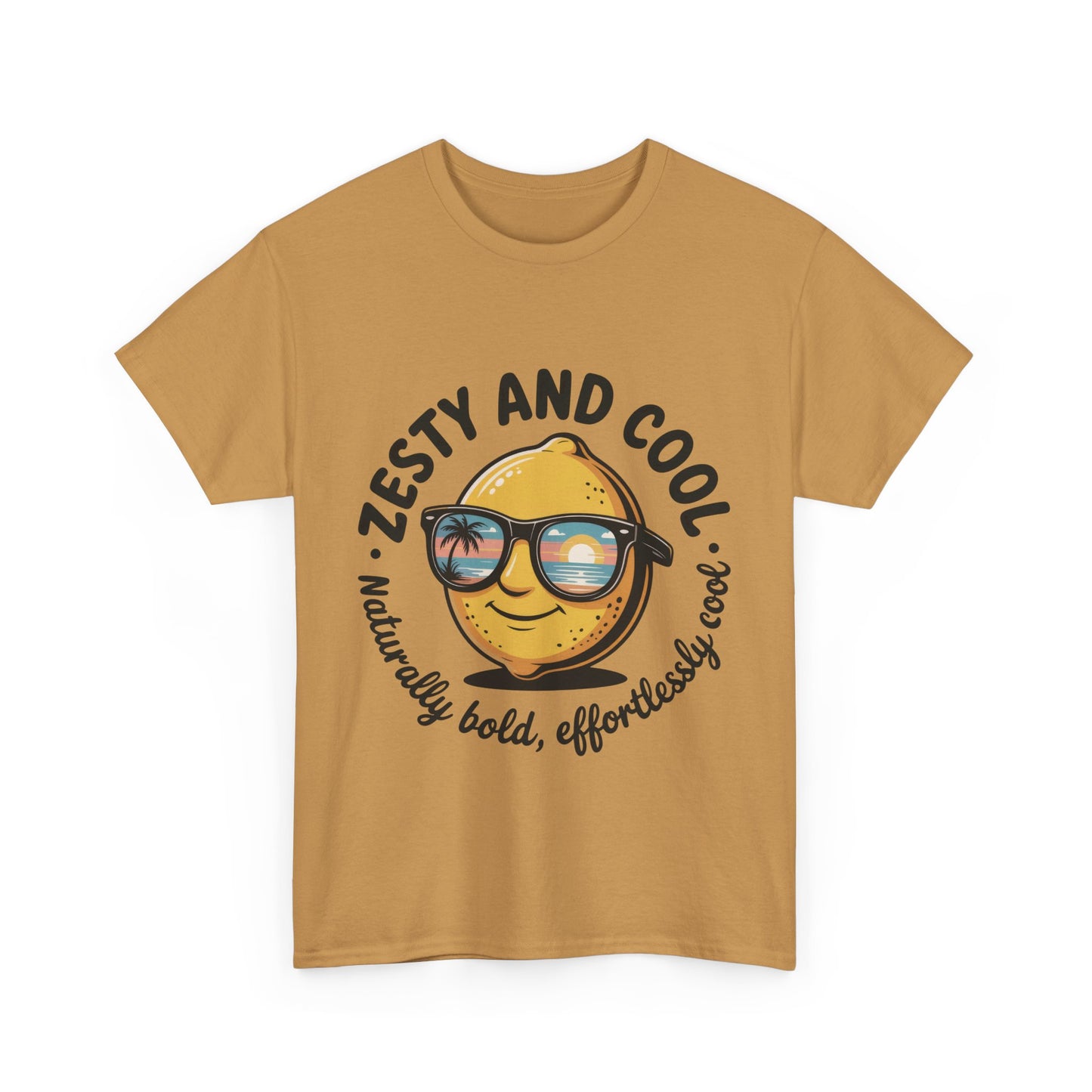 Zesty and Cool Mens Tee, Stylish Casual Shirt, Summer Outing Apparel, Fun Gift for Friends, Lemon Graphic T-Shirt, Birthday Present Idea