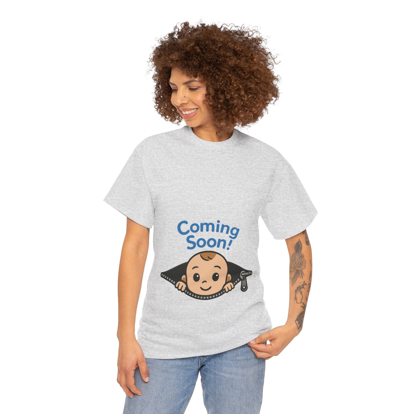 Coming Soon Maternity Tee, Cute Baby Boy Pregnancy Announcement Tee, Funny Expecting Mom Gift, Gender Reveal Tee, Baby Shower Top