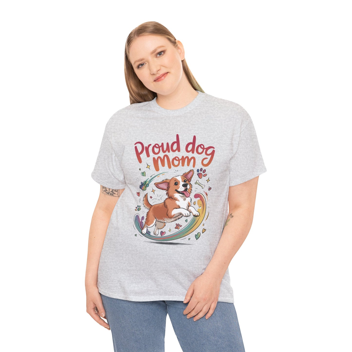 Proud Dog Mom Tee, Cute Pet Lover Shirt, Animal Lover Gift, Dog Mom T-Shirt, Funny Dog Apparel, Gift for Pet Owners, T-Shirt for Pet Moms