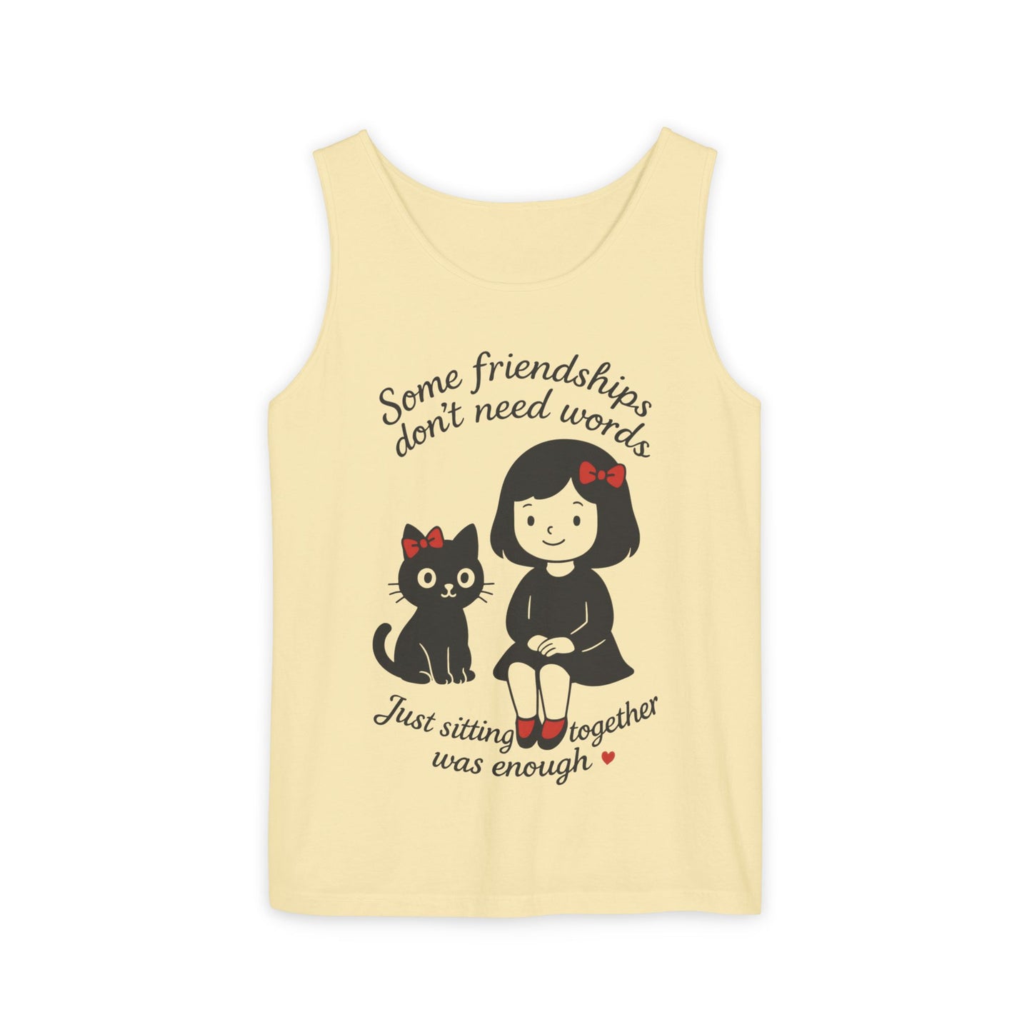 Friendship Tank Top, Cute Cat Lovers Gift, Womens Summer Apparel, Perfect for Casual Outings, Friendship Day, Cat Mom Tees