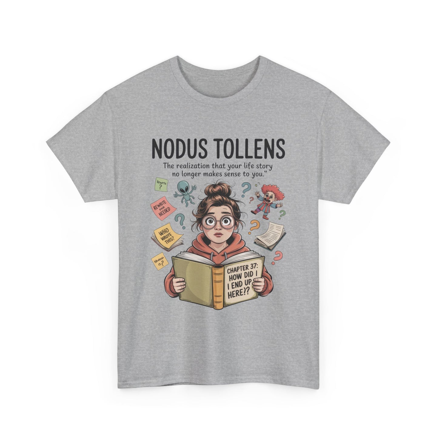 Nodus Tollens Tee, Women's Heavy Cotton Shirt, Latin Words, Moods & Modes, Self-Awareness, Personal Development