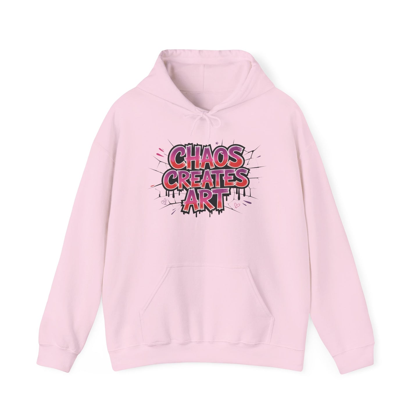 Women's Heavy Blend™ Hooded Sweatshirt, Chaos Creates Art Graffiti Hoodie Women's Streetwear