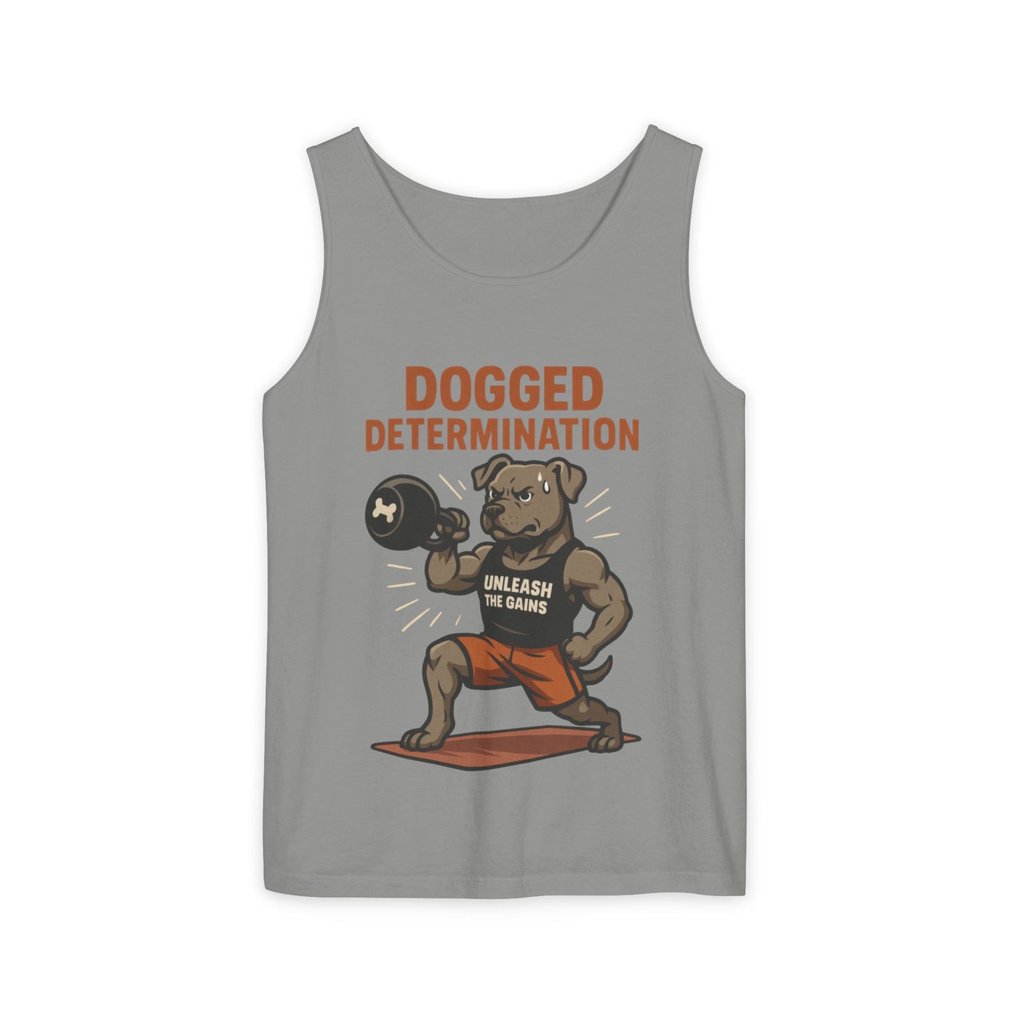 Funny Gym Dog Tank Top for Men, Workout Bulldog Graphic Tee, Fitness Motivation Shirt, Dog Lover Gift, Gym Wear, Fitness Tank Top