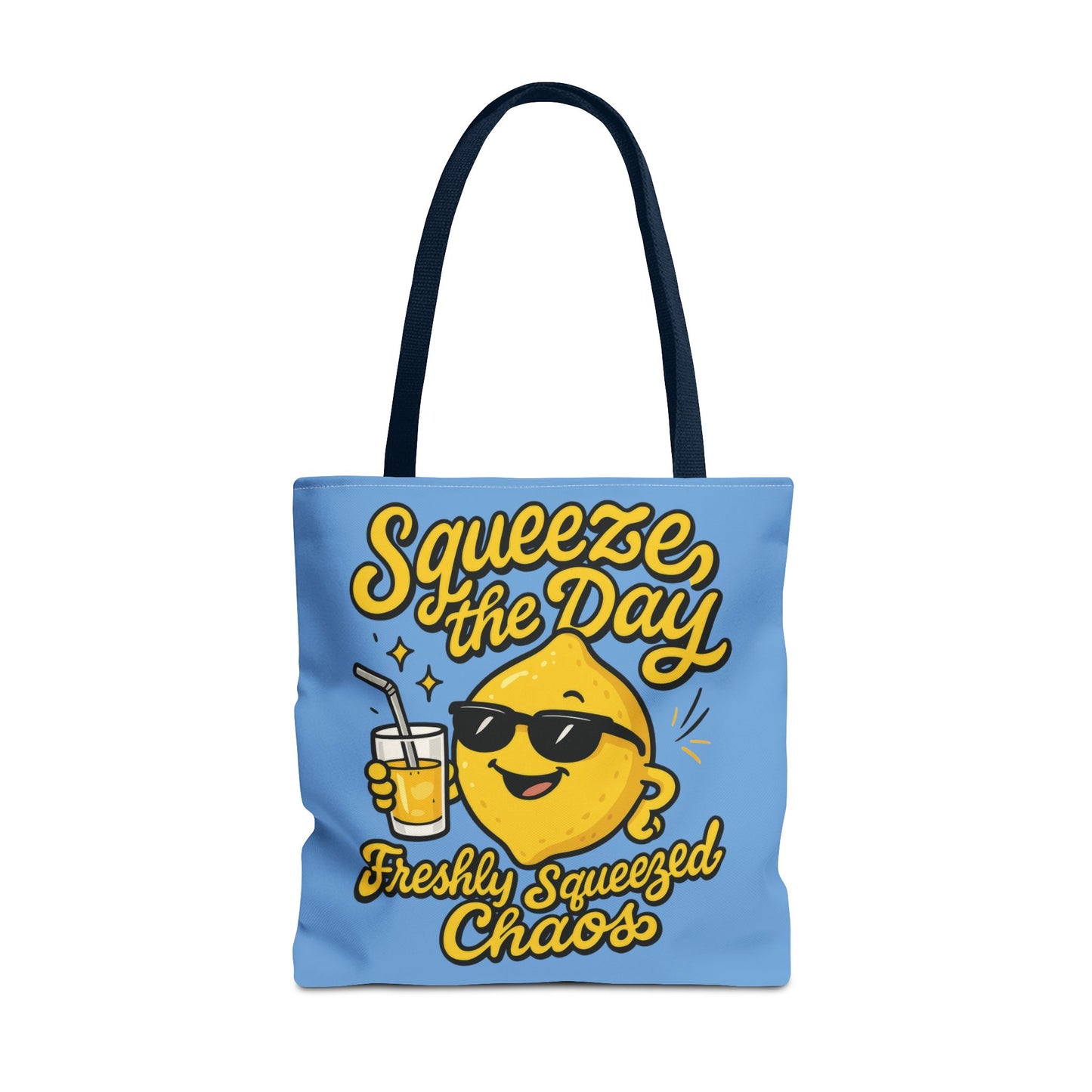 Lemon Themed Tote Bag, Squeeze the Day, Shopping Bag, Gift for Citrus Lovers, Eco-Friendly Carrier, Summer Accessory, Beach Weekender Bag
