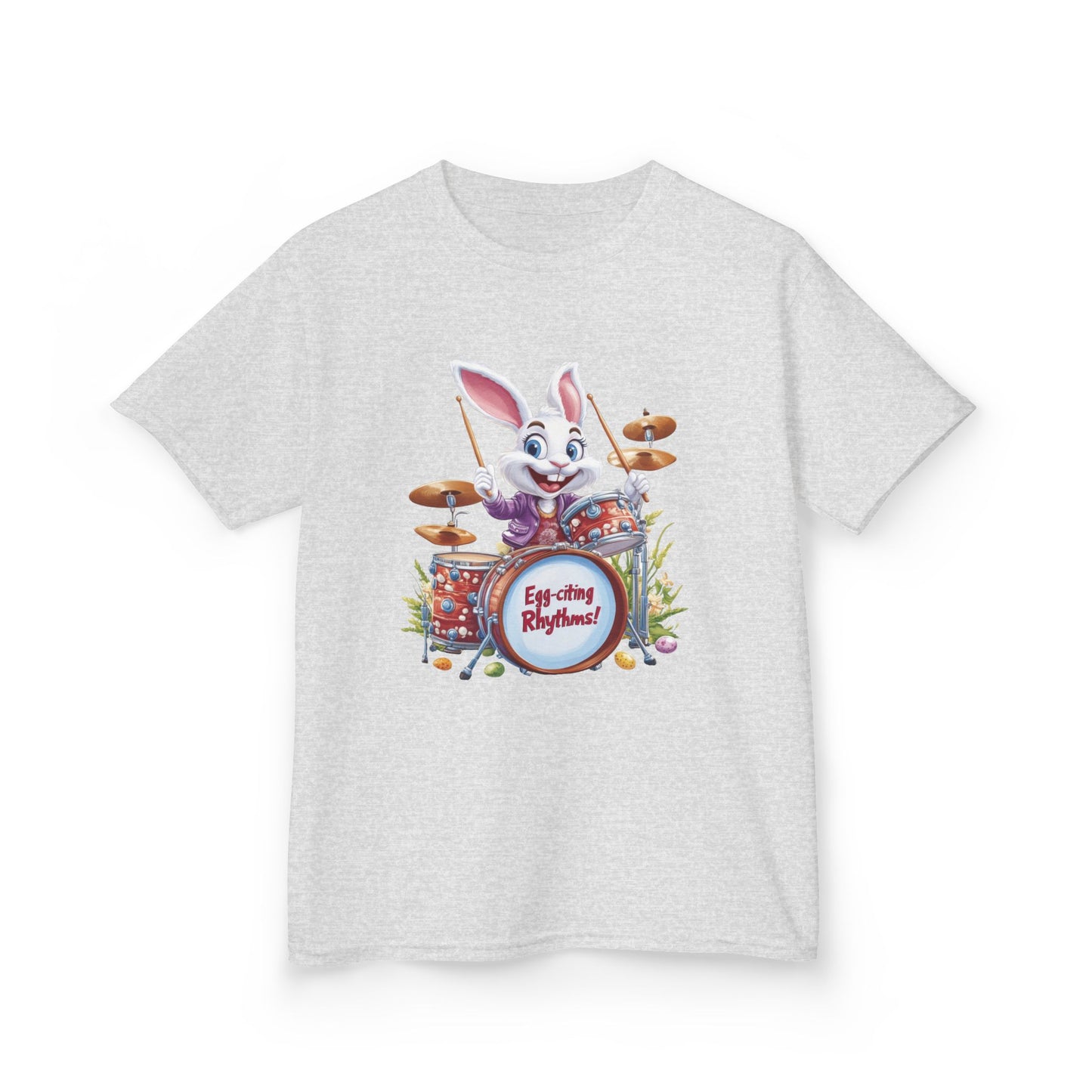 Easter Bunny Drummers Tee | Kids Cotton T-Shirt, Fun Easter Gift, Spring Celebration Shirt, Playful Kids Apparel, Drum Shirt