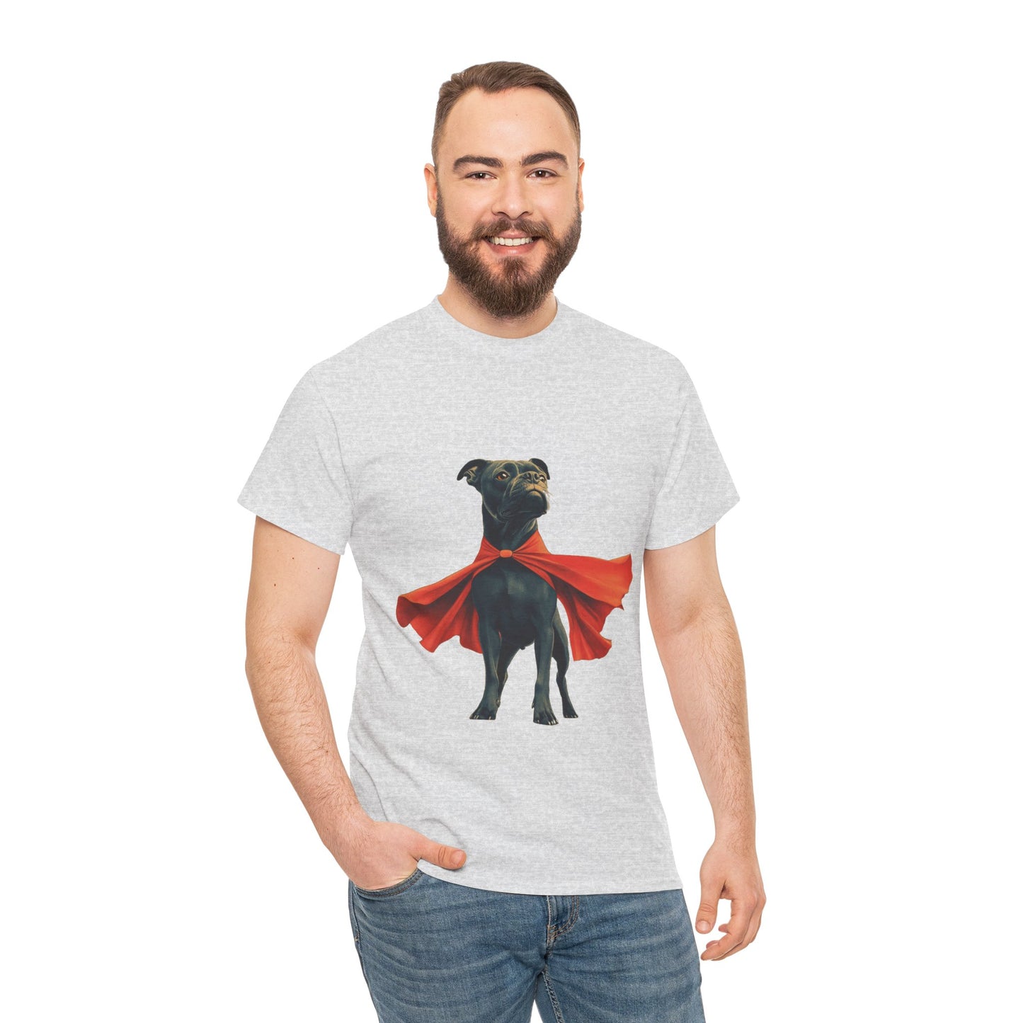 Superhero Dog Tee - Playful Pet Shirt, Gift for Dog Lovers, Fun Casual Wear, Perfect for Birthdays