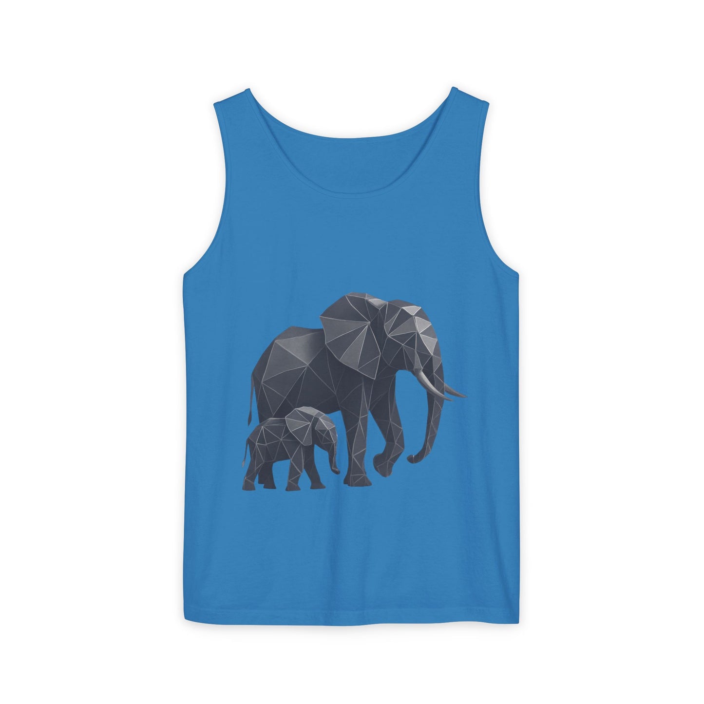 Elephant Family Unisex Tank Top, Animal Lover Gift, Casual Wear, Summer Essentials, Eco-Friendly Apparel, Wildlife Shirt