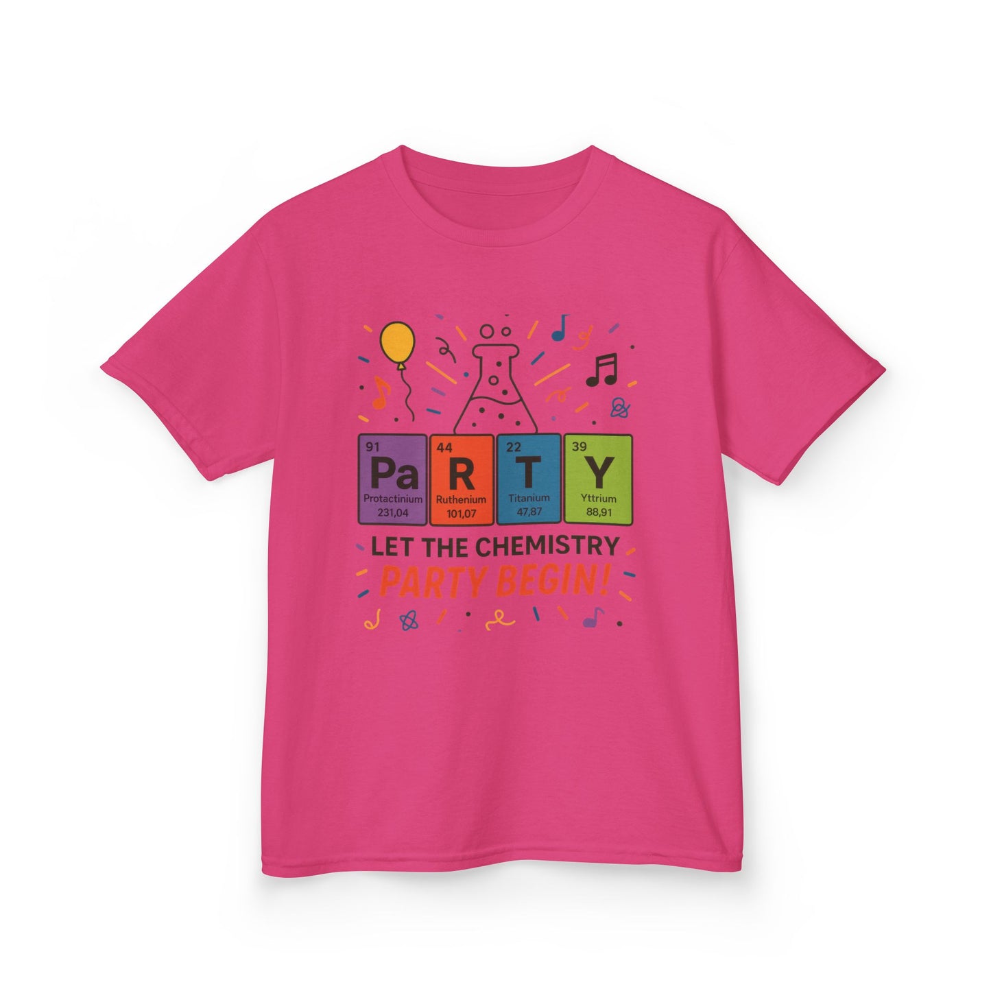Kids' Chemistry Party T-Shirt, Periodic Table Tee, Funny Science Shirt for Boys & Girls, Science Tee, Unique Educational Apparel